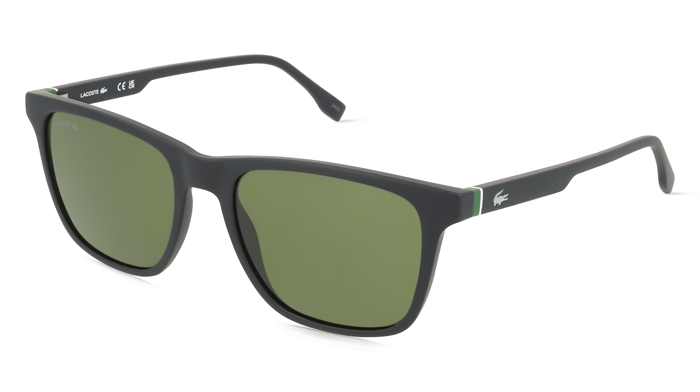 Lacoste L6041S Unisex-Sonnenbrille Vollrand Quadratisch Kunststoff-Gestell, Schwarz