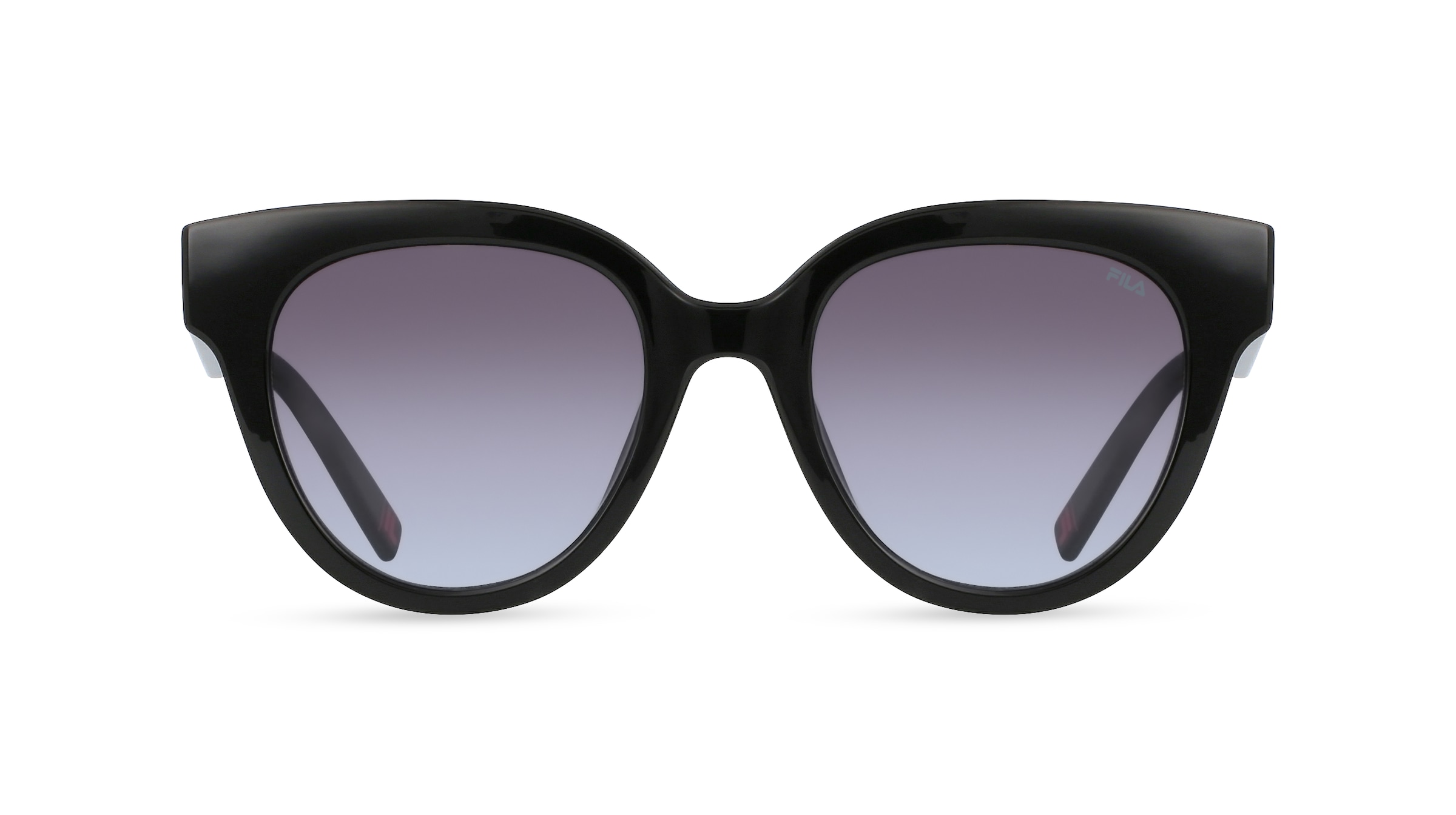 Fila FIASFI119 Damen-Sonnenbrille Vollrand Butterfly Kunststoff-Gestell, schwarz