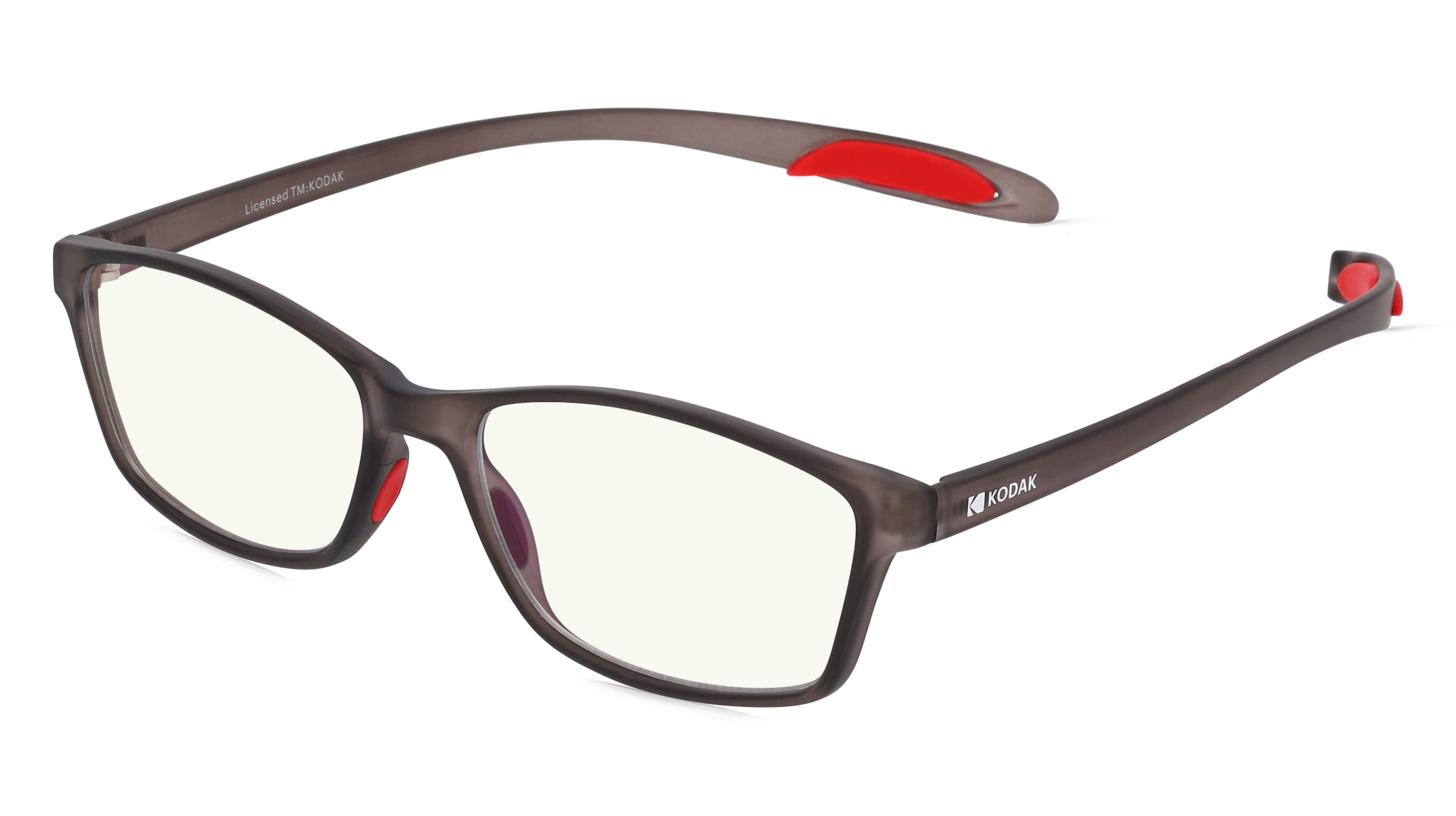 KODAK CF10000 Damen-Fertiglesebrille Vollrand Quadratisch TR90-Gestell, Grau