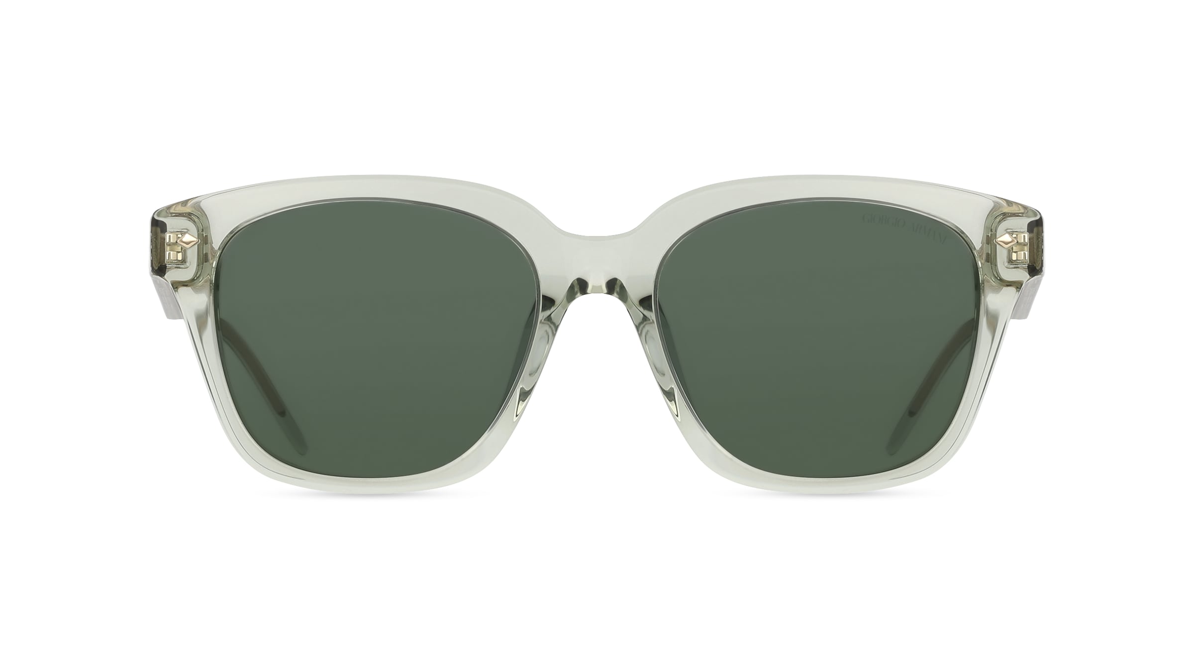 Giorgio Armani 0AR8210U Damen-Sonnenbrille Vollrand Quadratisch Acetat-Gestell, grün