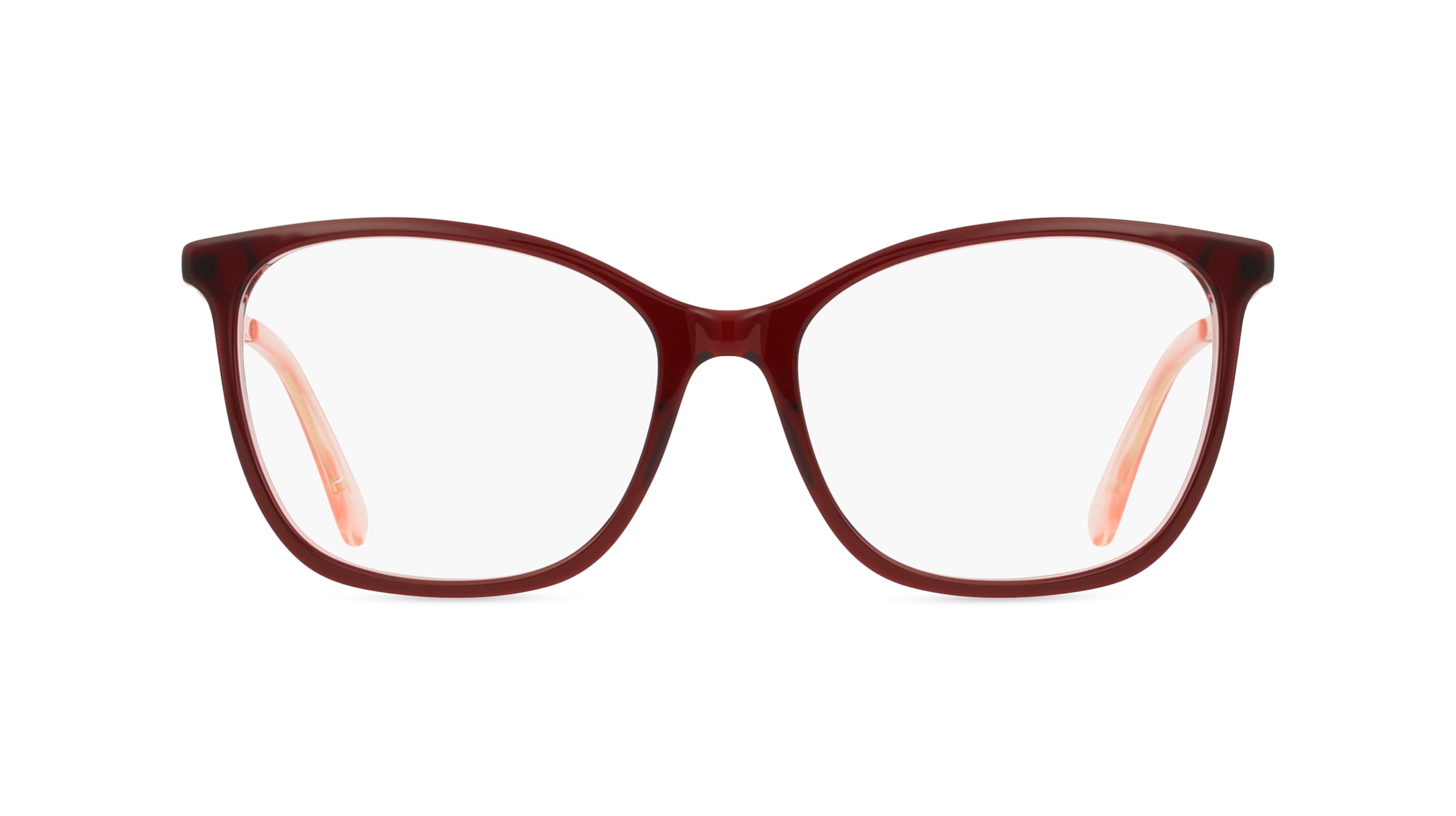 Moschino MOL622 Damen-Brille inkl. Gläser Vollrand Eckig Acetat-Gestell 54mm/16mm/140mm, rot