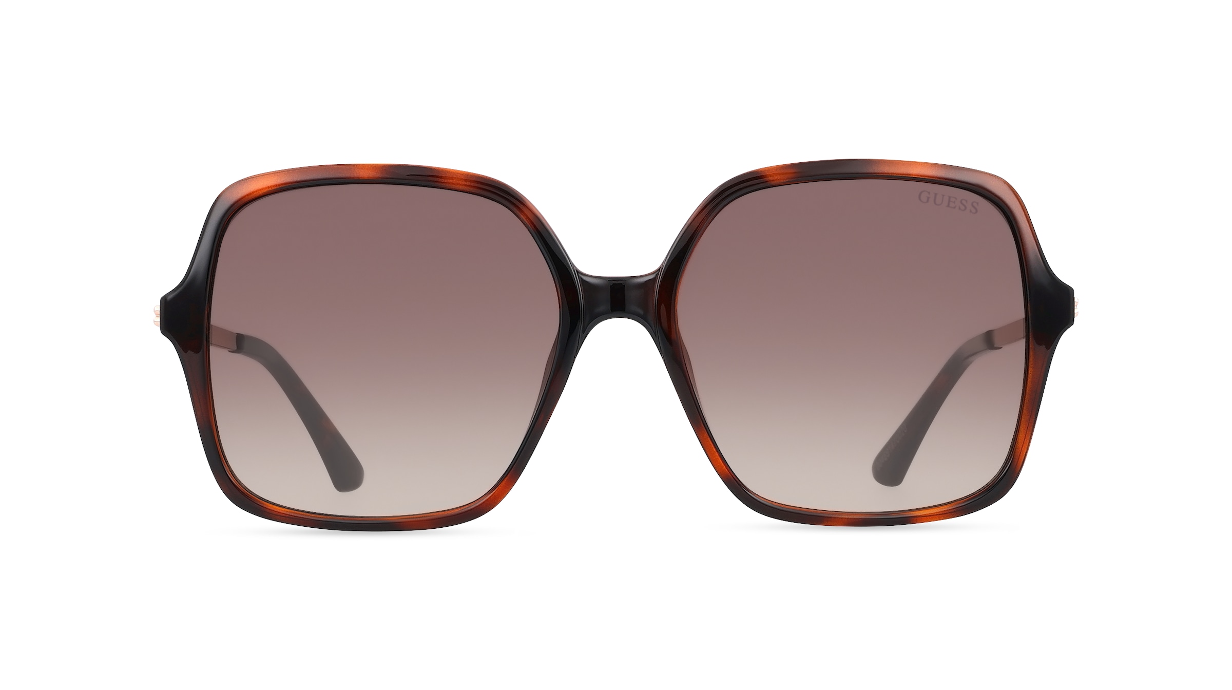 Guess GU7845 Damen-Sonnenbrille Vollrand Eckig Kunststoff-Gestell, braun