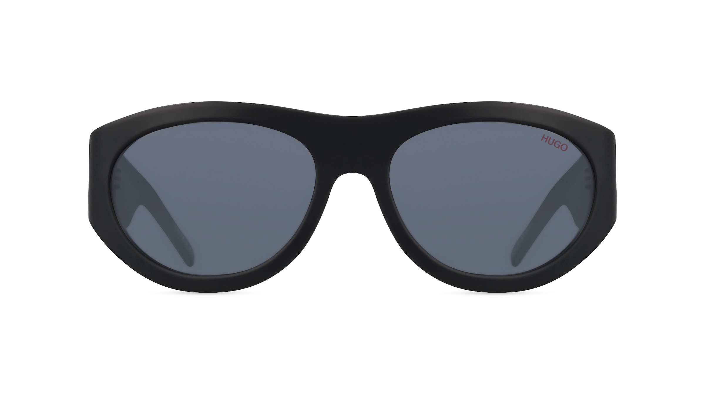 Hugo HG 1254/S Herren-Sonnenbrille Vollrand Oval Acetat-Gestell, schwarz