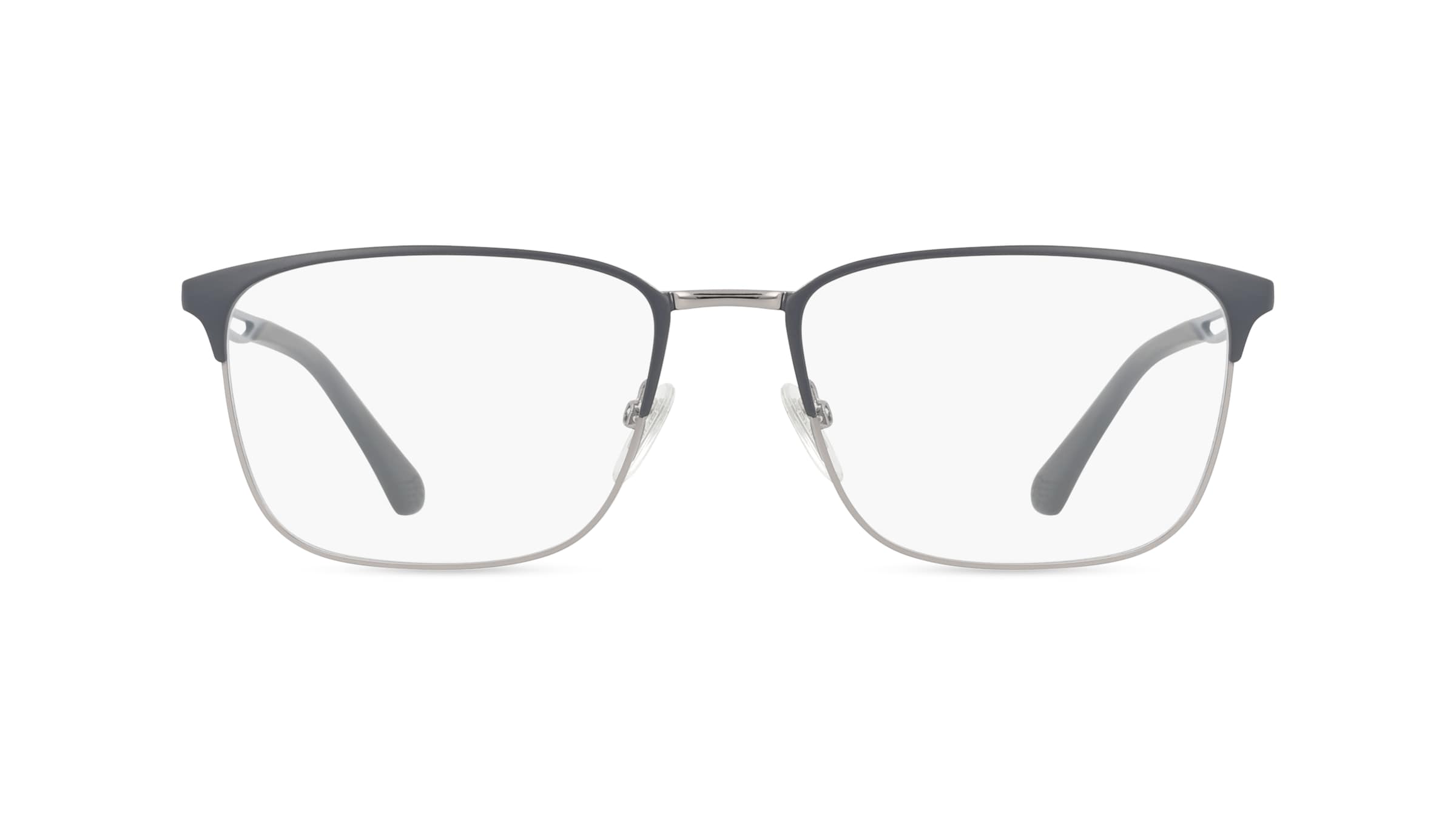 Police POIVPLF07 Herren-Brille inkl. Gläser Vollrand Eckig Metall-Gestell 56mm/18mm/145mm, silber