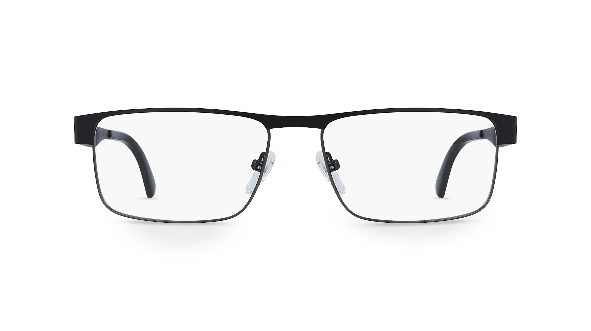 Fielmann OPH 9933 CL Herren-Brille inkl. Gläser Vollrand Eckig Edelstahl-Gestell 56mm/16mm/140mm, schwarz