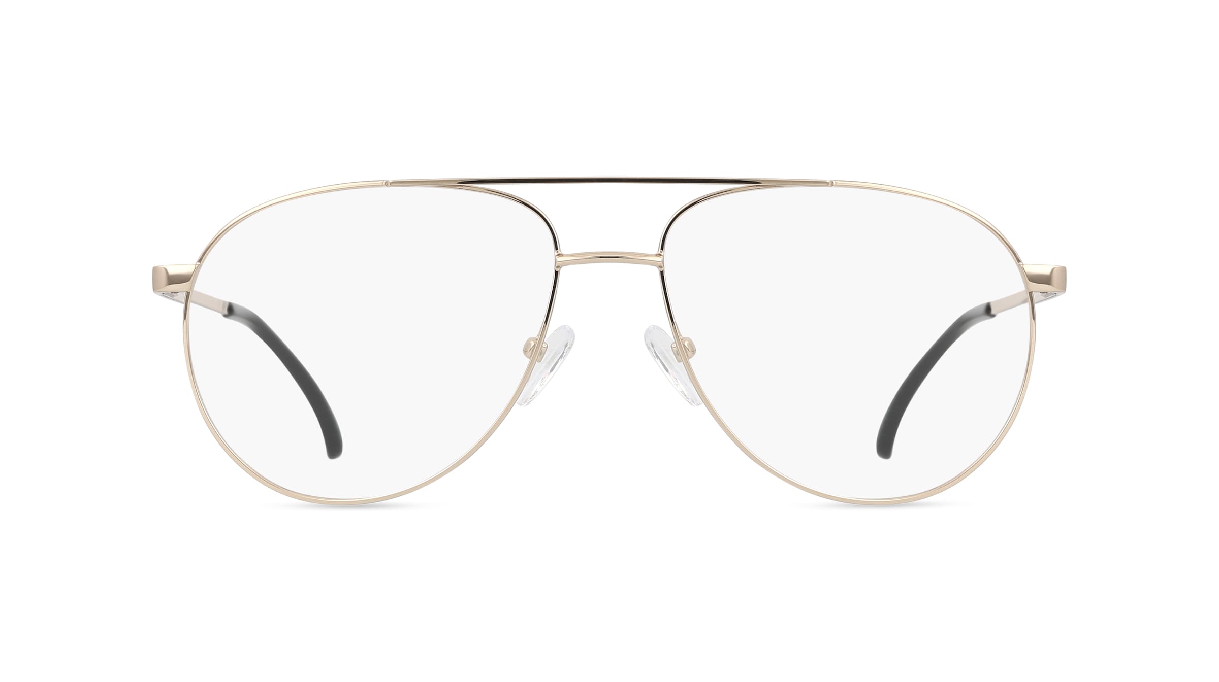 Fielmann BD 546 CL Herren-Brille inkl. Gläser Vollrand Pilot Edelstahl-Gestell 56mm/15mm/145mm, gold