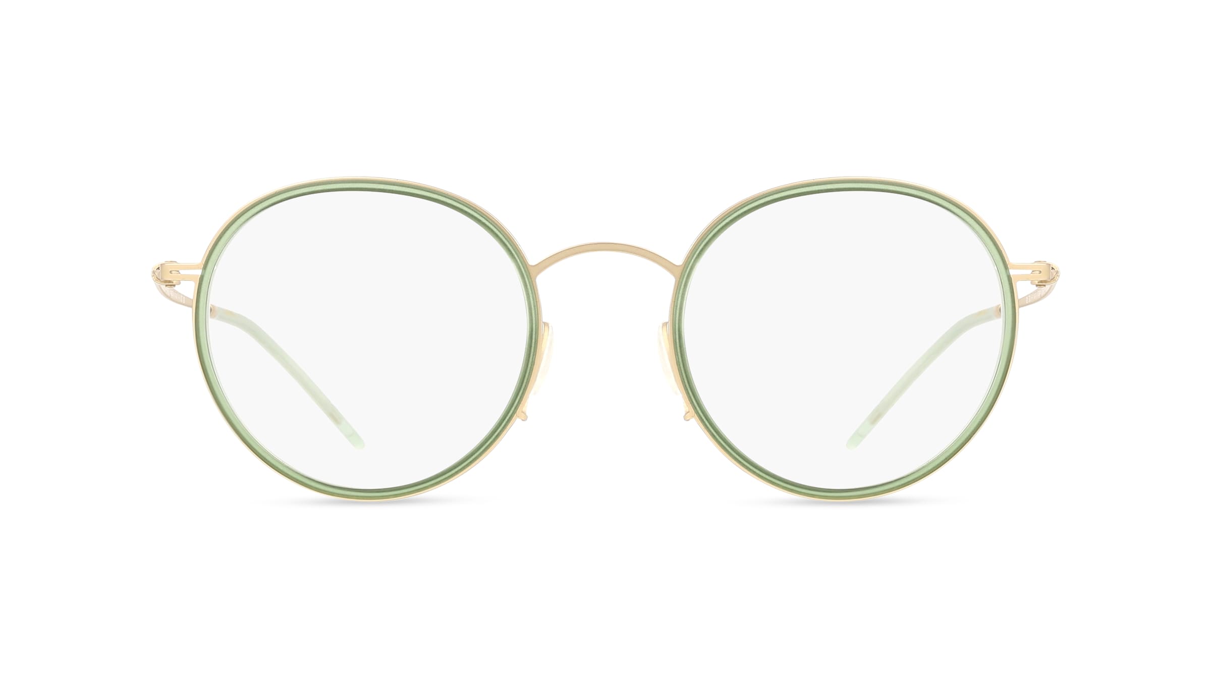 Giorgio Armani AR5155 Herren-Brille inkl. Gläser Vollrand Rund Metall-Gestell 49/21/145, Gold