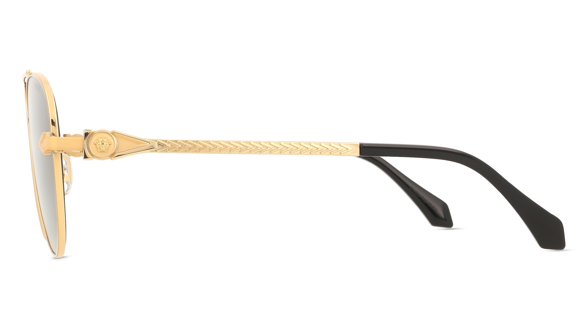 Thumbnail - Versace VE2283 Herren-Sonnenbrille Vollrand Pilot Metall-Gestell, gold