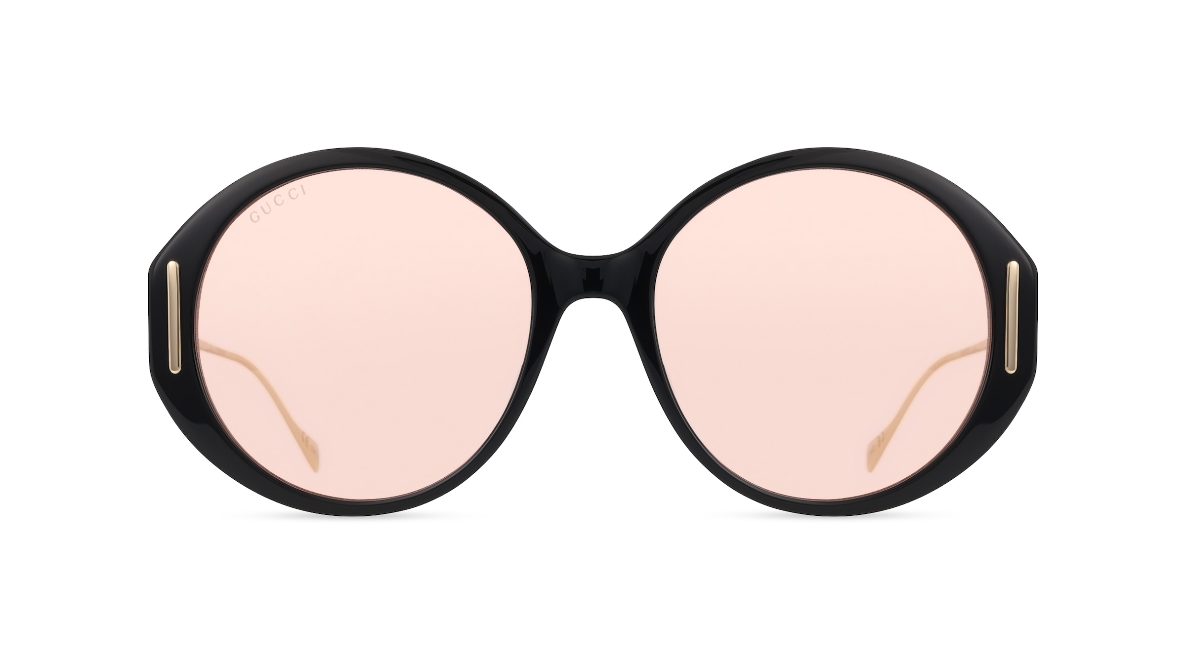 Gucci GG1202S Damen-Sonnenbrille Vollrand Rund Kunststoff-Gestell, schwarz