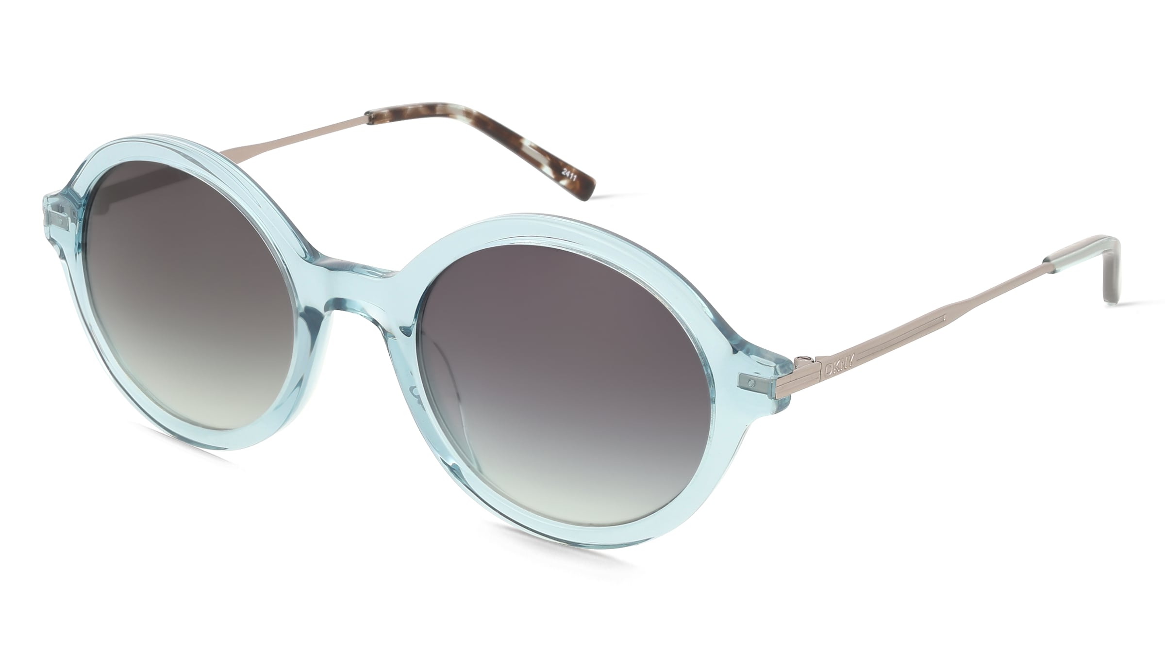 DKNY DK714S Unisex-Sonnenbrille Vollrand Rund Acetat-Gestell, Transparent