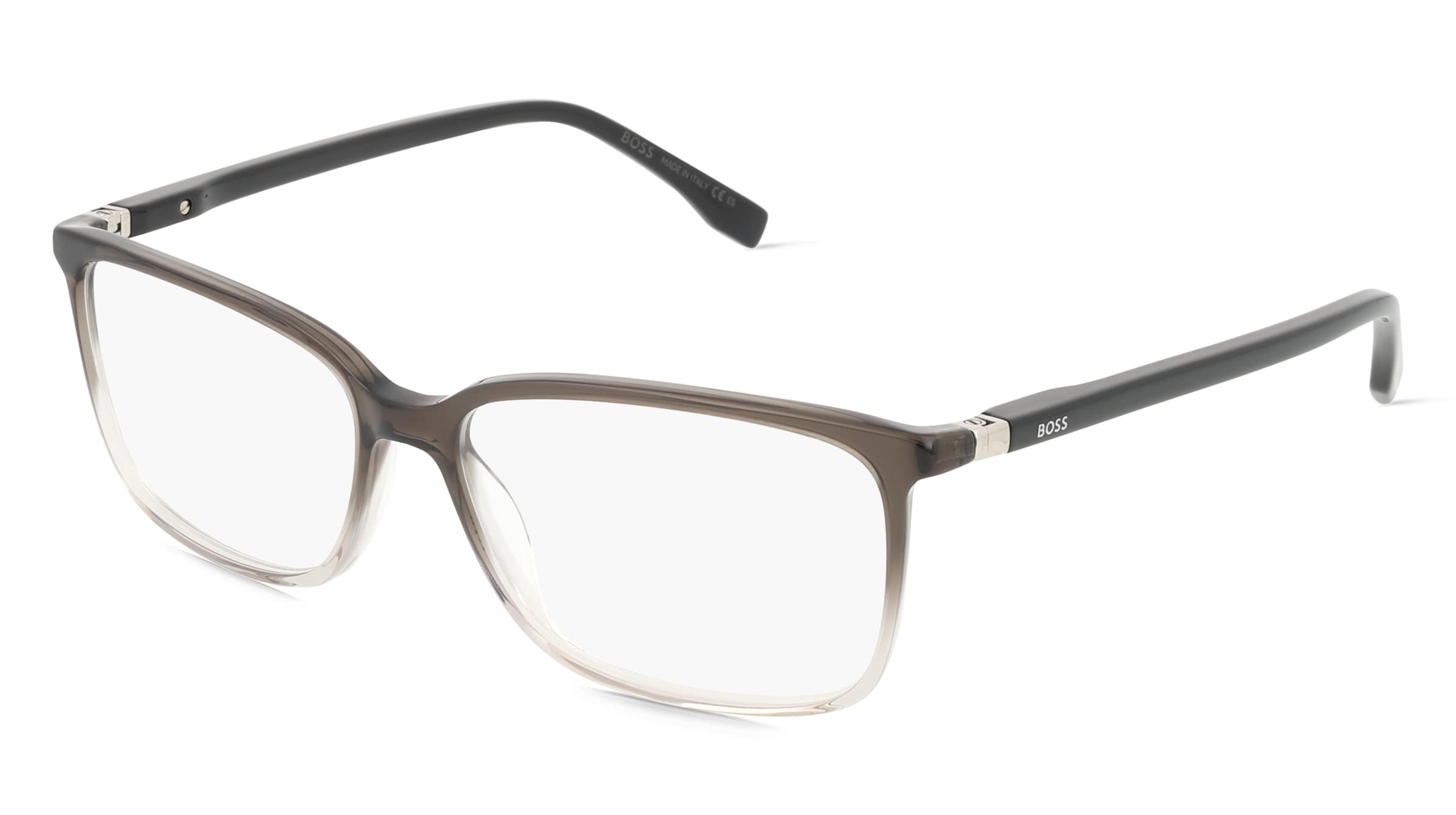 Boss 0679/IT Herren-Brille inkl. Gläser Vollrand Quadratisch Acetat-Gestell 56/15/145, Grau