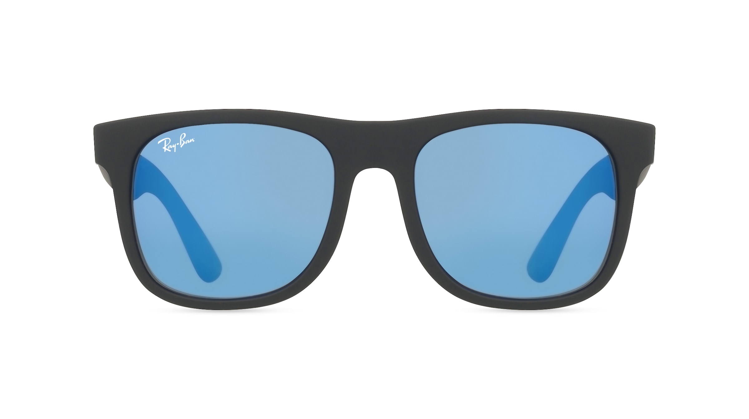 Ray-Ban Junior RJ 9069S JUSTIN Jugend-Sonnenbrille Vollrand Eckig Kunststoff-Gestell, schwarz