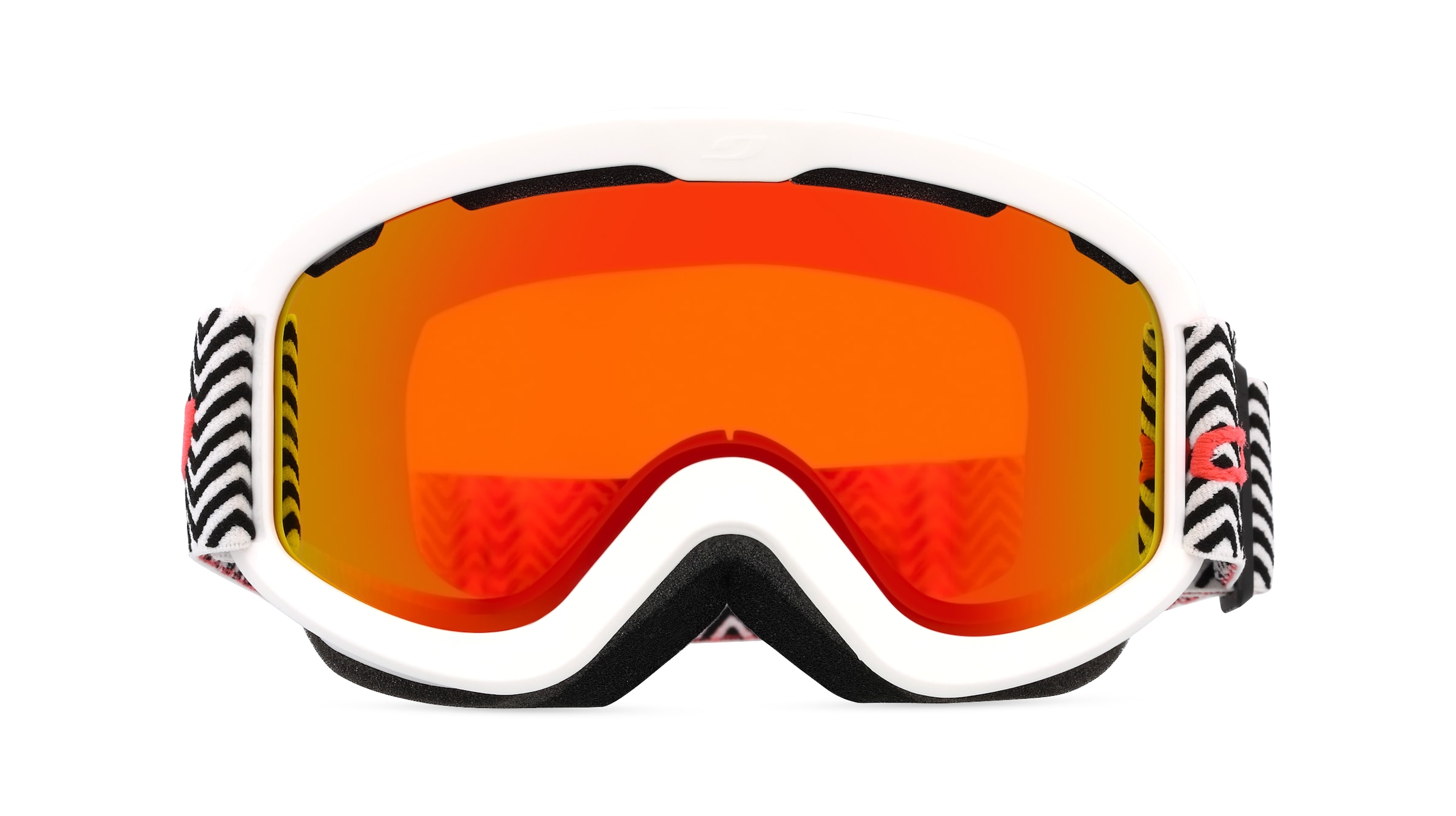 Julbo JUNE J752 Jugend-Skibrille Vollrand Monoscheibe Kunststoff-Gestell, weiß