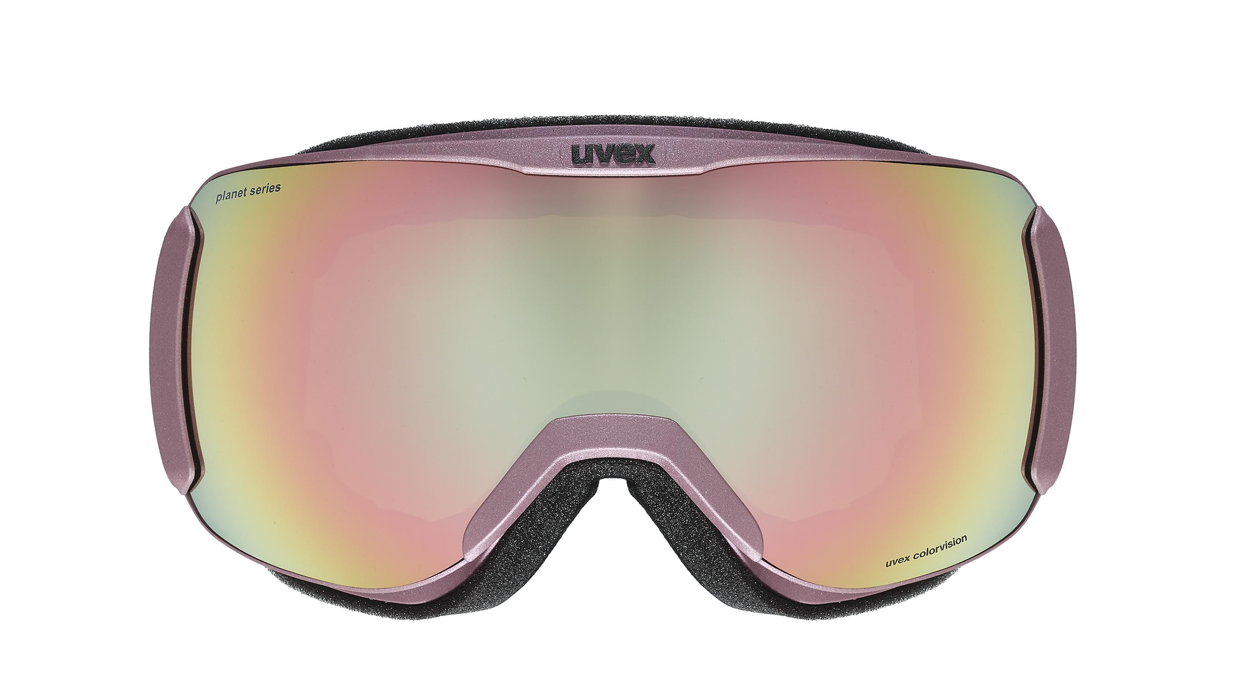 Uvex DH 2100 CV PLANET  Unisex-Skibrille Vollrand Monoscheibe Kunststoff-Gestell, schwarz