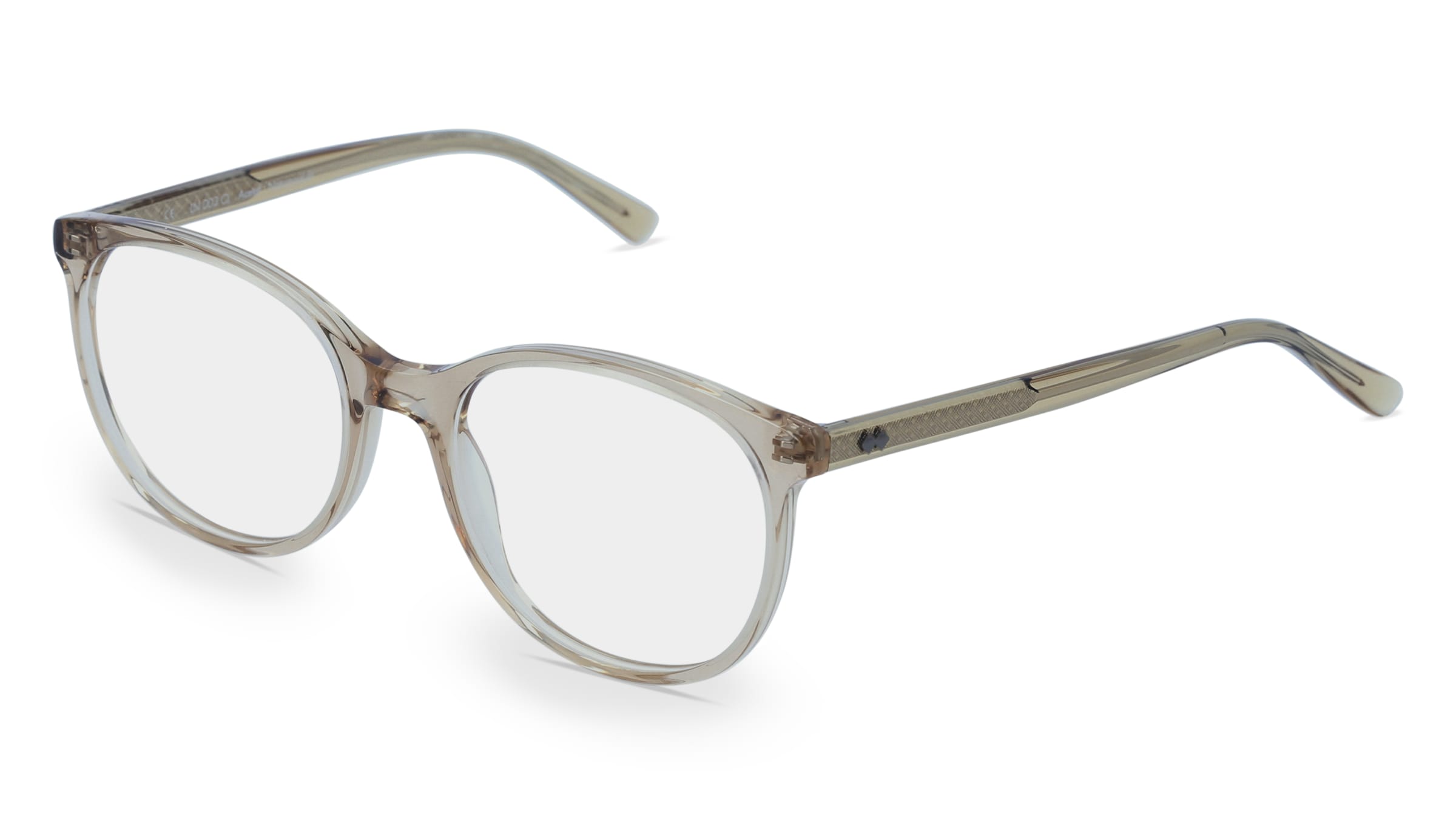 Fielmann LN 003 CL Damen-Brille inkl. Gläser Vollrand Panto Acetat-Gestell 53/18/140, Beige
