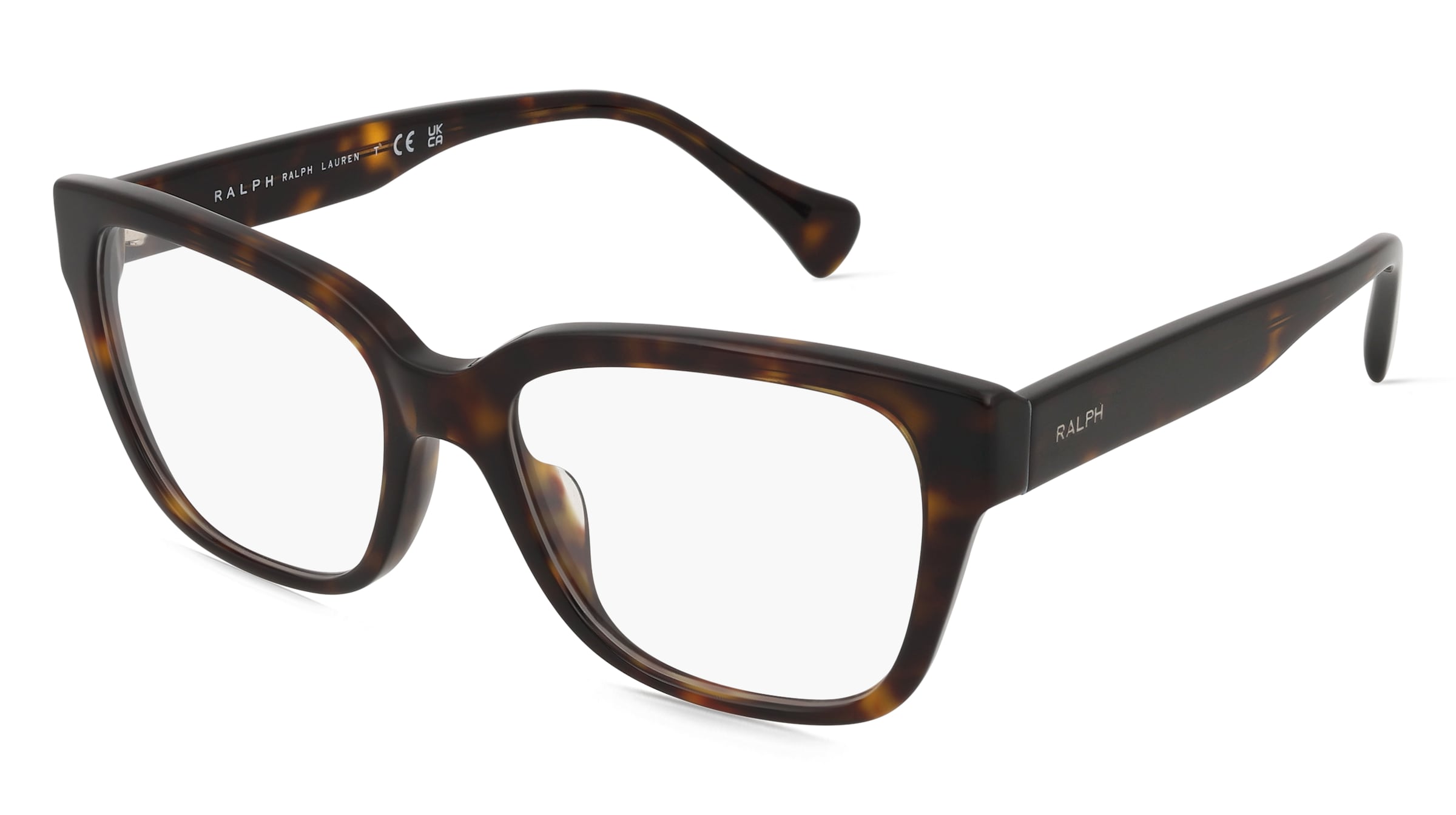 Ralph 0RA7162U Damen-Brille inkl. Gläser Vollrand Quadratisch Acetat-Gestell 53/17/145, Havanna