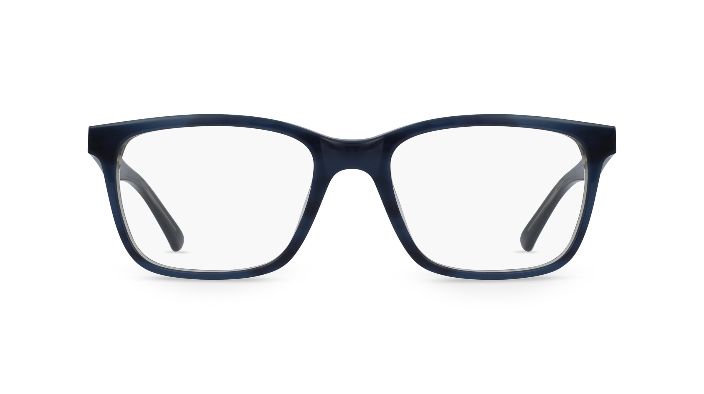 Fielmann CY 008 FLEX CL Herren-Brille inkl. Gläser Vollrand Eckig Acetat-Gestell 55mm/18mm/140mm, blau