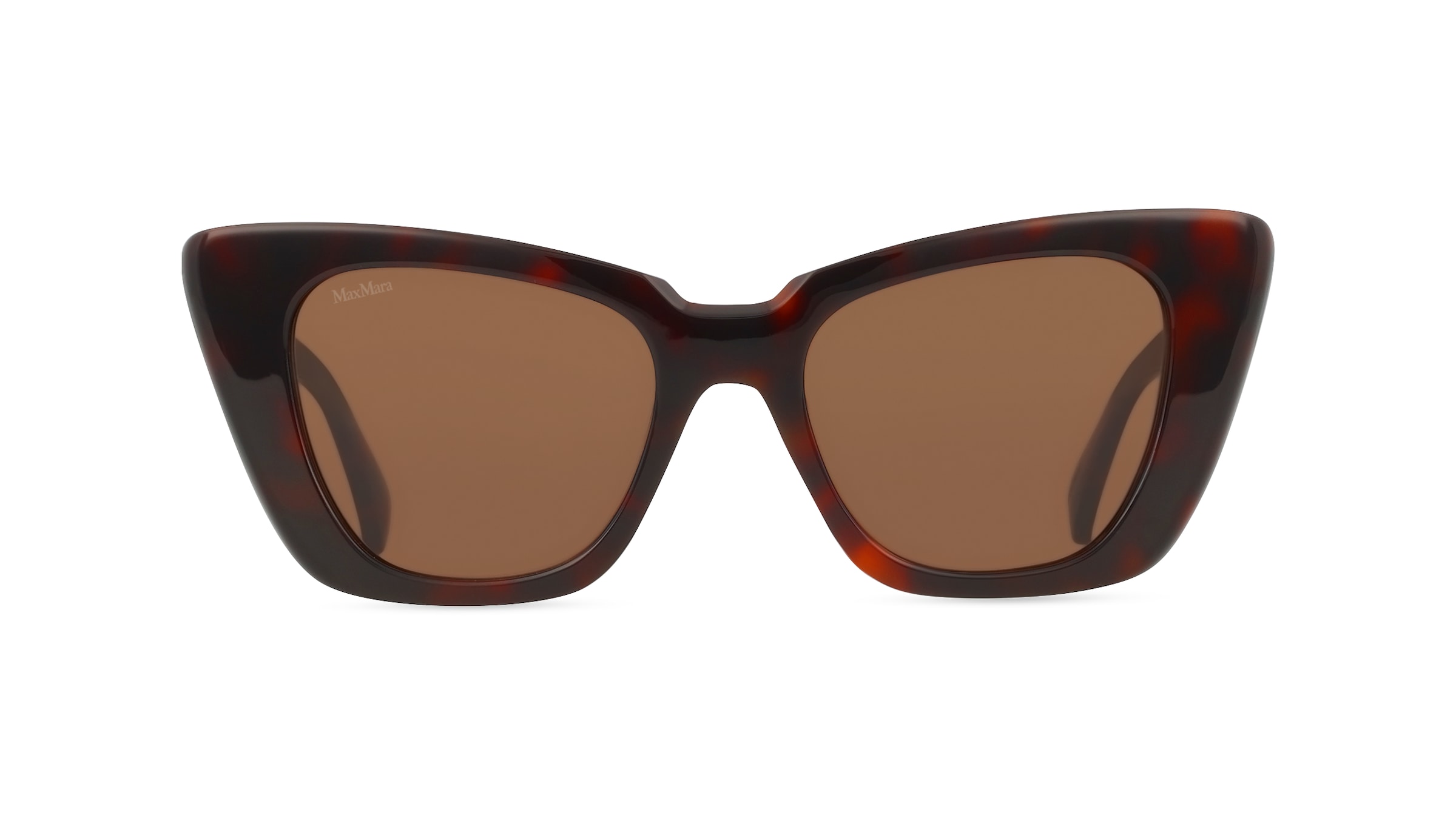 Max Mara MM0099 Damen-Sonnenbrille Vollrand Butterfly Acetat-Gestell, braun