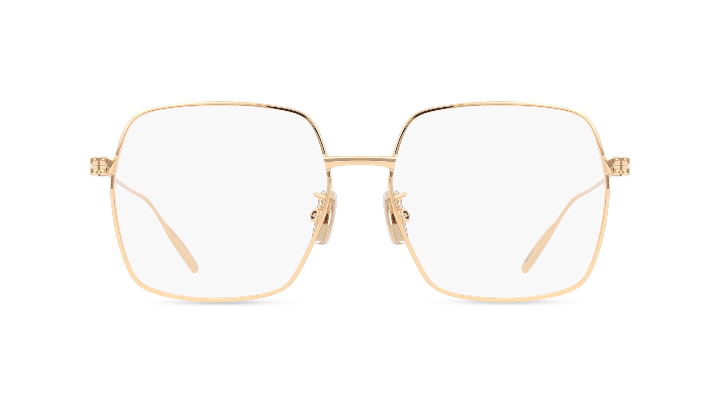 Givenchy GV50039U Unisex-Brille inkl. Gläser Vollrand Eckig Metall-Gestell 55/16/140, gold