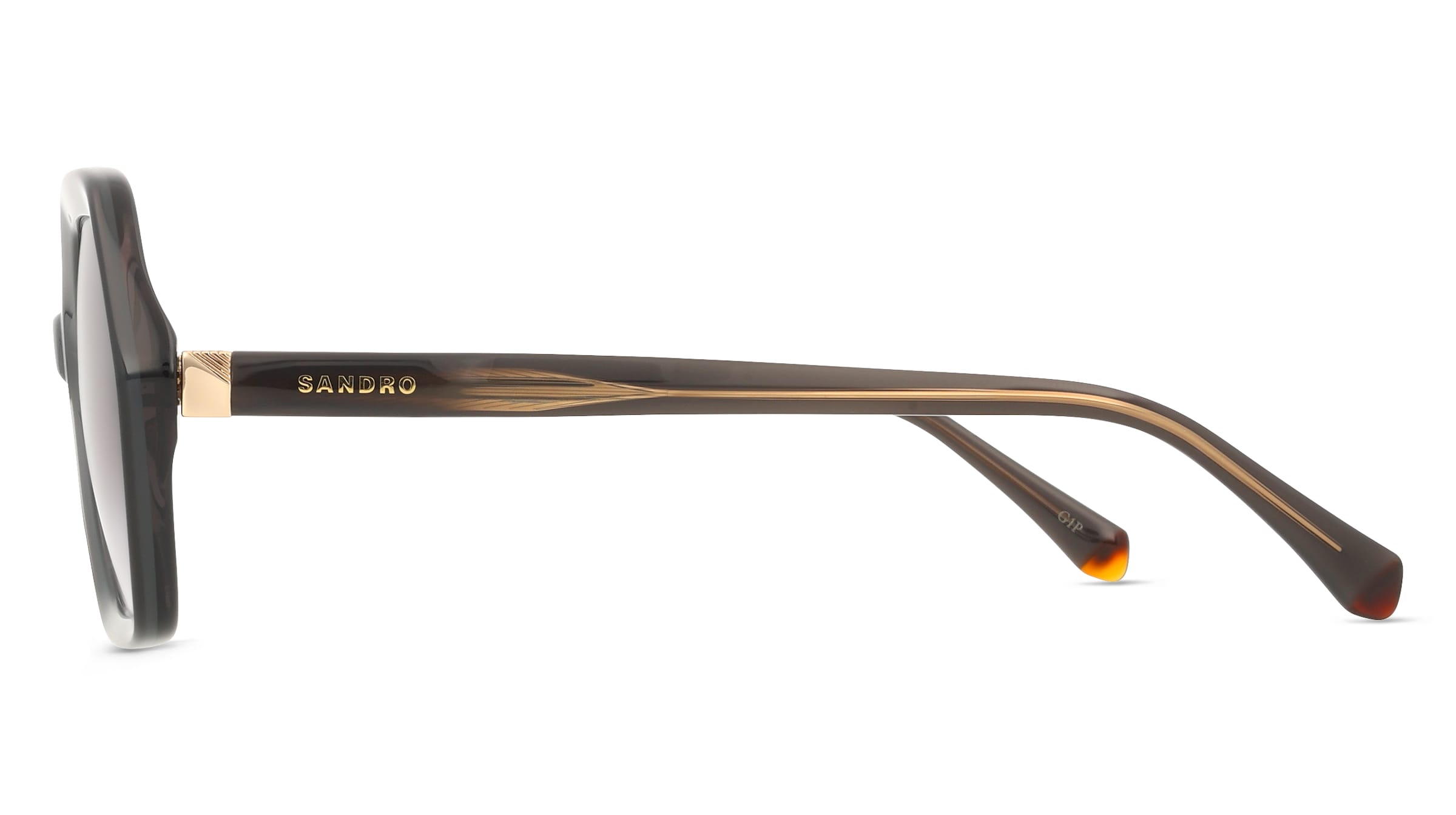 Thumbnail - Sandro SA6056 Damen-Sonnenbrille Vollrand Quadratisch Acetat-Gestell, grau