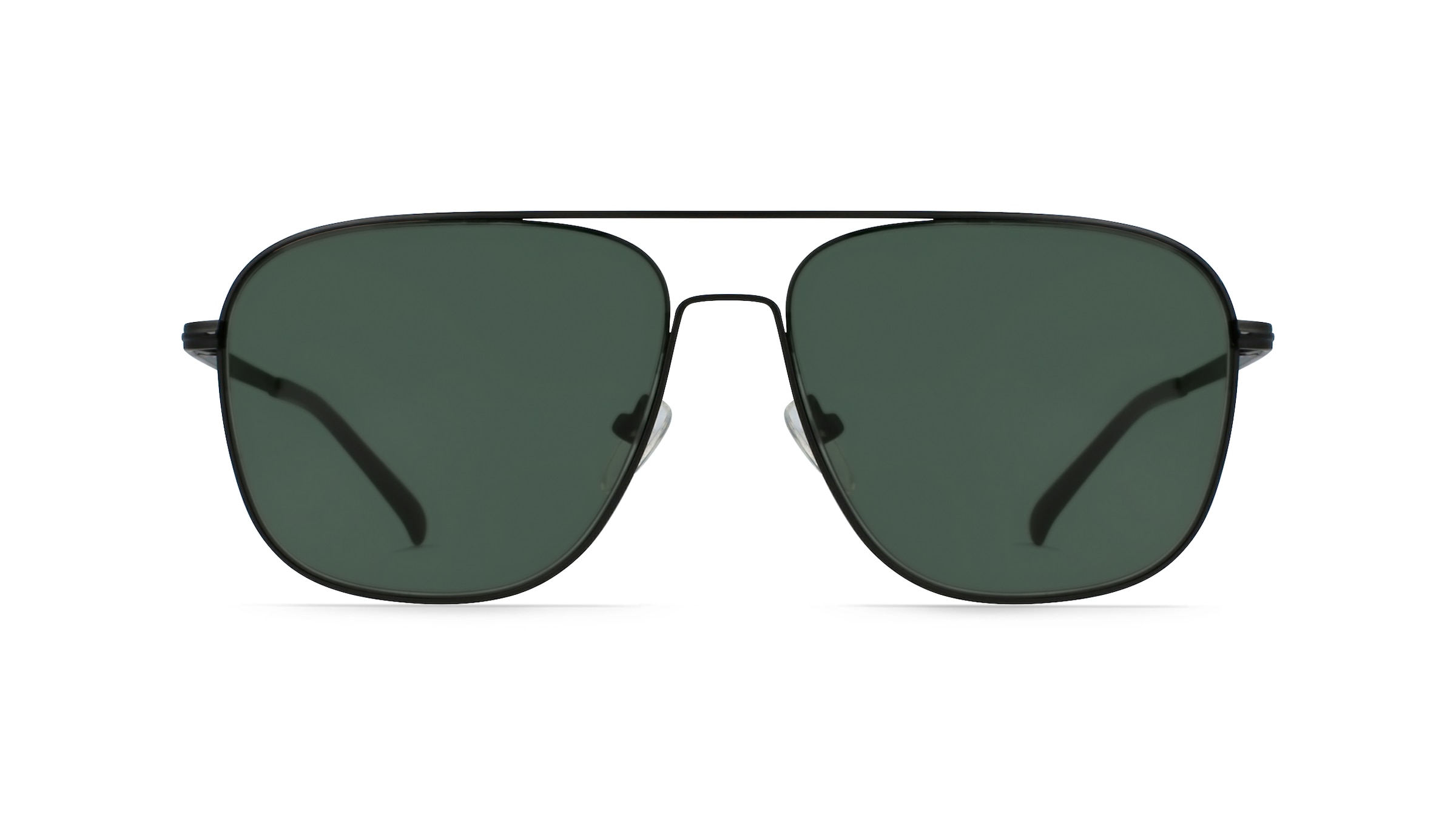 Fielmann BD 431 SUN CL Unisex-Sonnenbrille Vollrand Eckig Edelstahl-Gestell, Schwarz