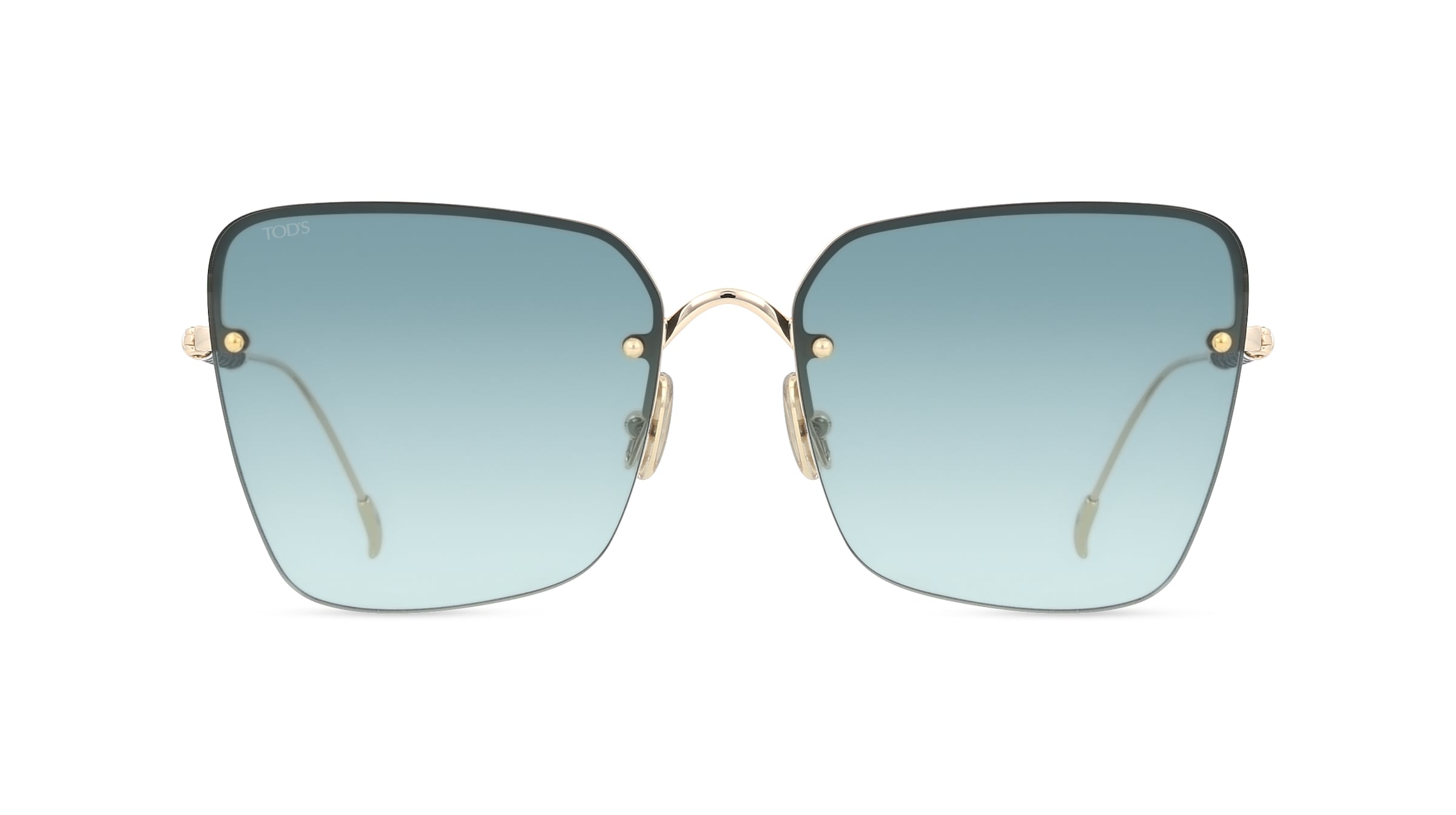 Tod’s TO0329 Damen-Sonnenbrille Vollrand Butterfly Metall-Gestell, gold