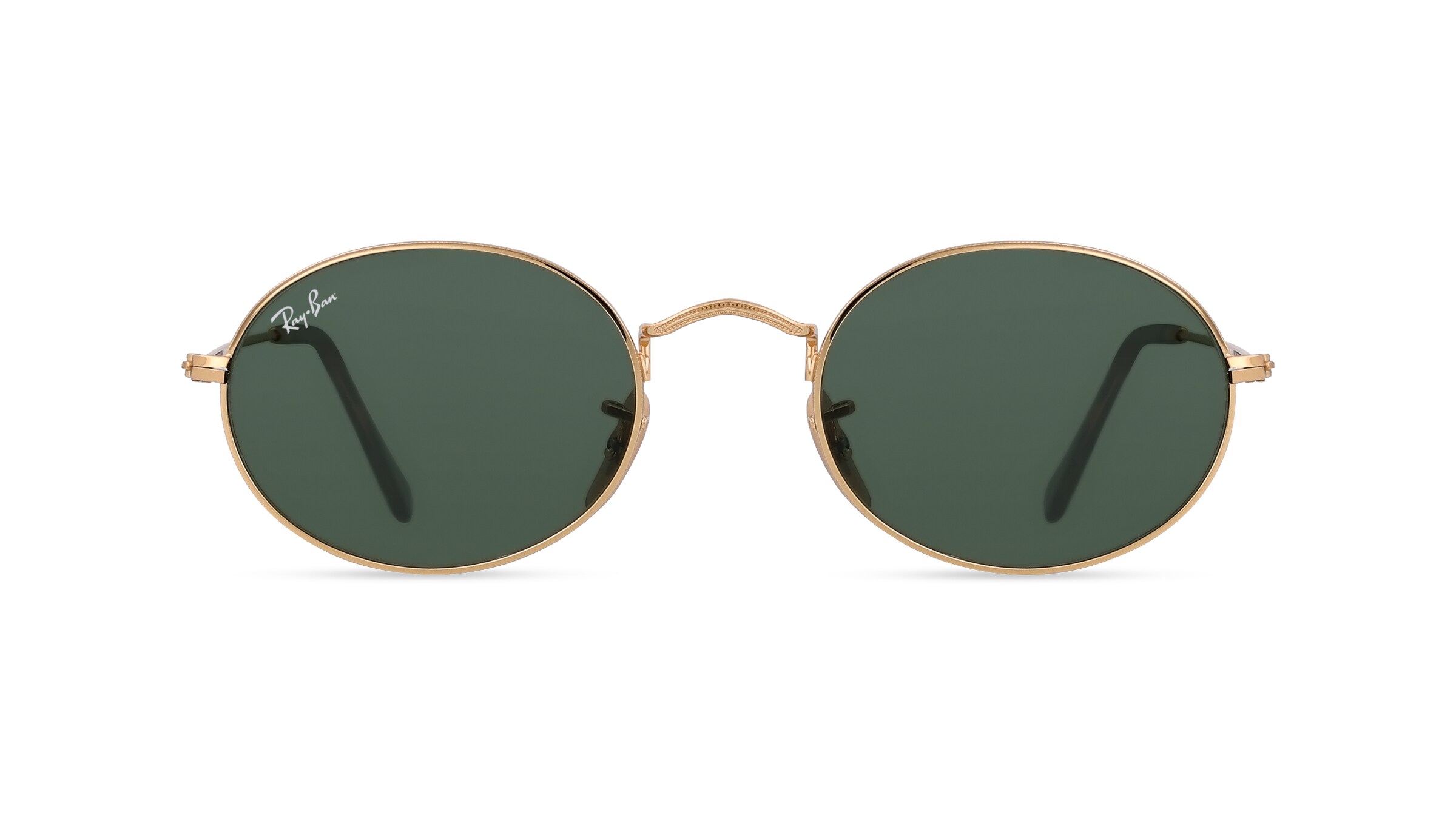 Ray-Ban RB3547N Unisex-Sonnenbrille Vollrand Oval Metall-Gestell, gold