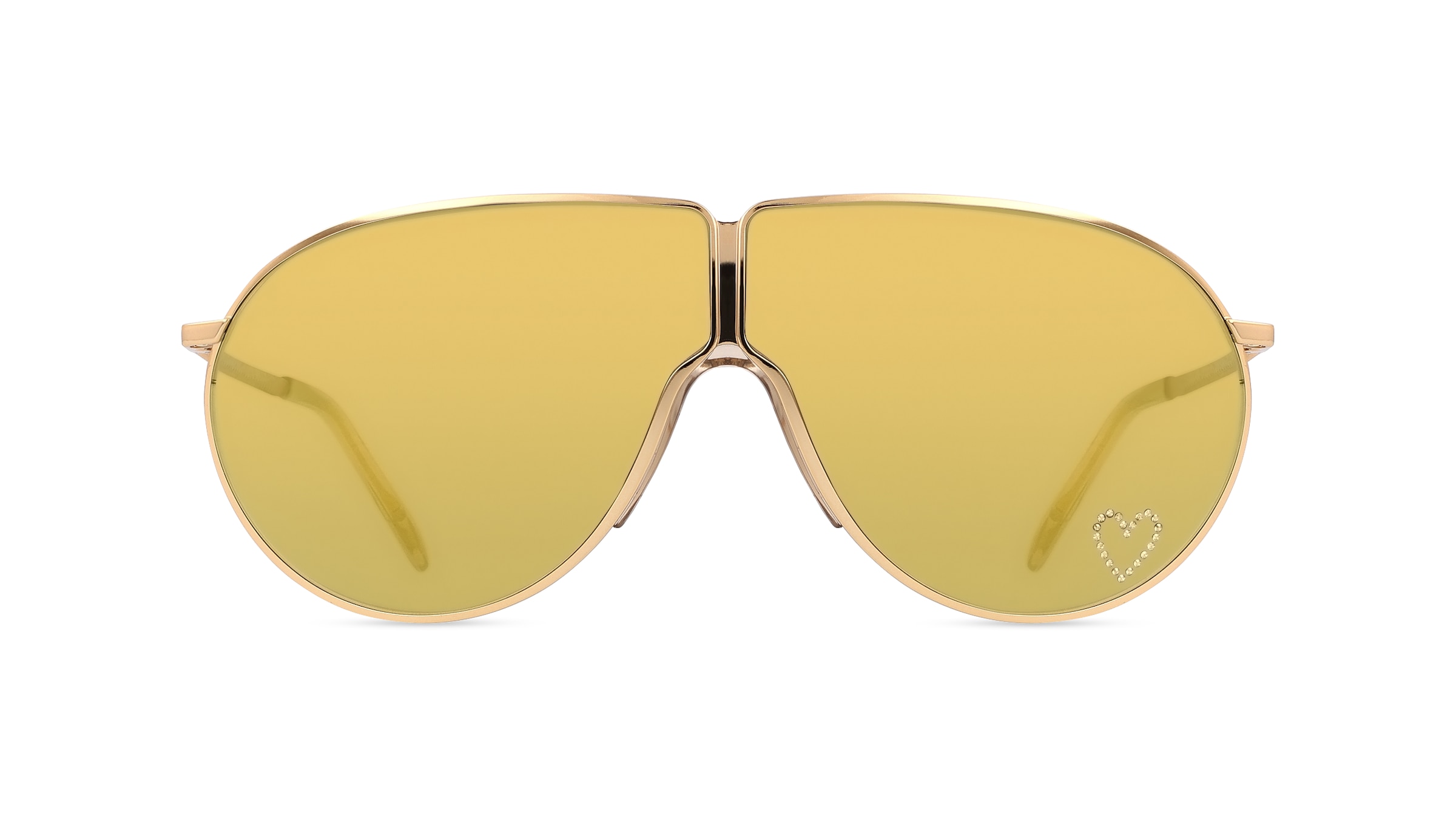 Stella McCartney SC40064I Unisex-Sonnenbrille Vollrand Pilot Metall-Gestell, gold