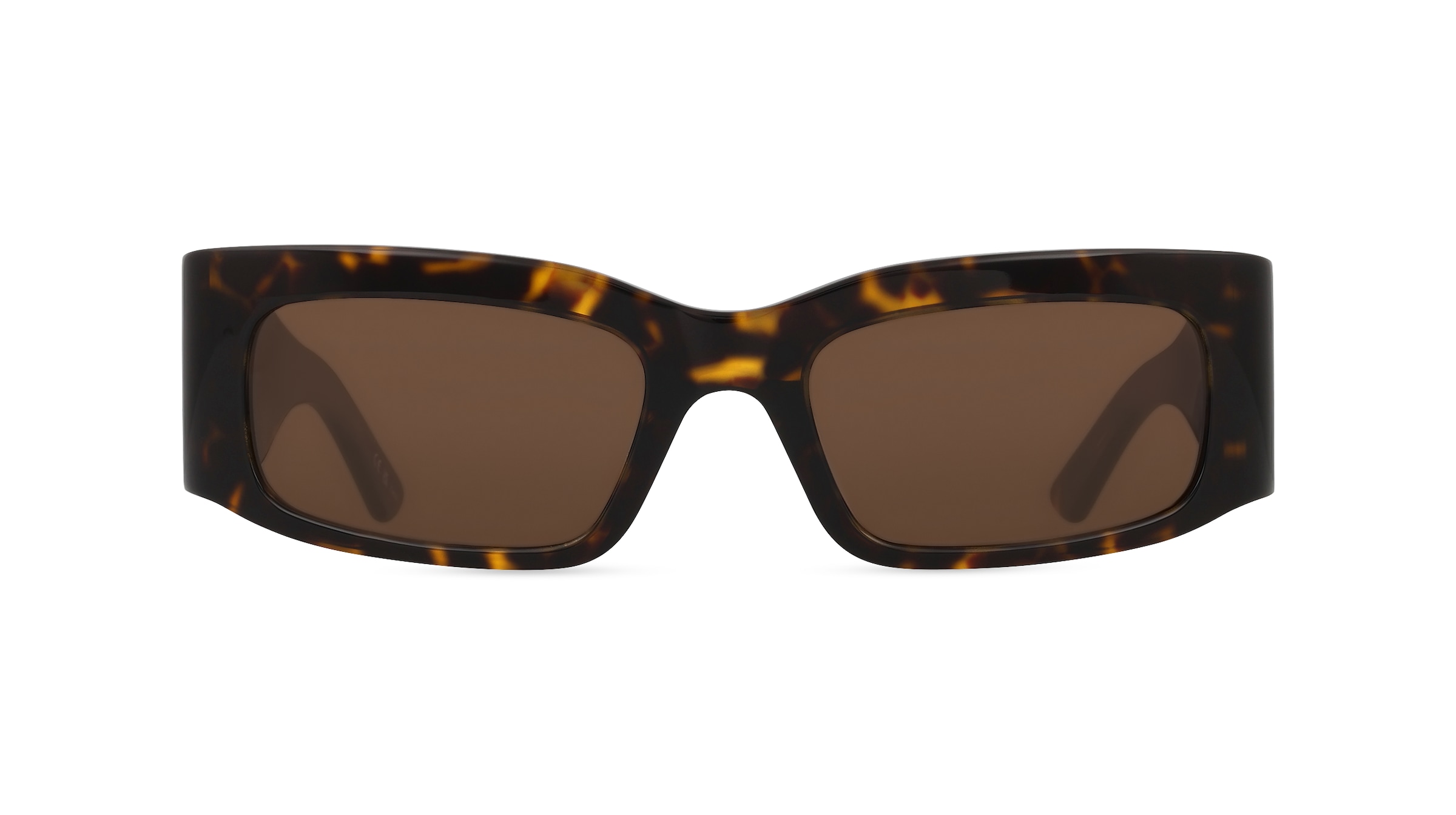 Balenciaga BB0328S Unisex-Sonnenbrille Vollrand Rechteckig Recycled Acetat-Gestell, braun