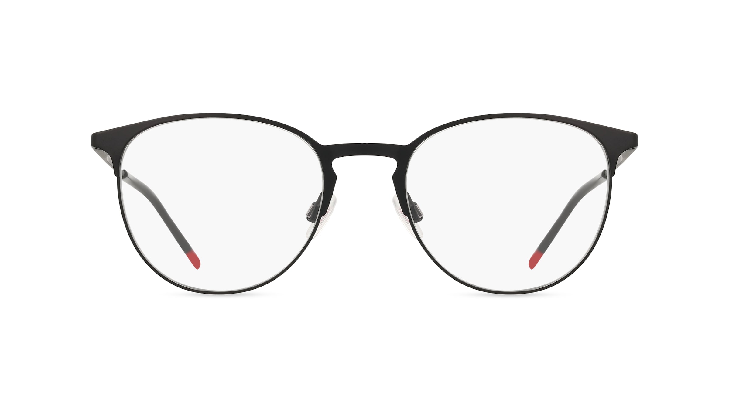 Hugo HG 1290 Herren-Brille inkl. Gläser Vollrand Panto Metall-Gestell 52mm/19mm/145mm, schwarz