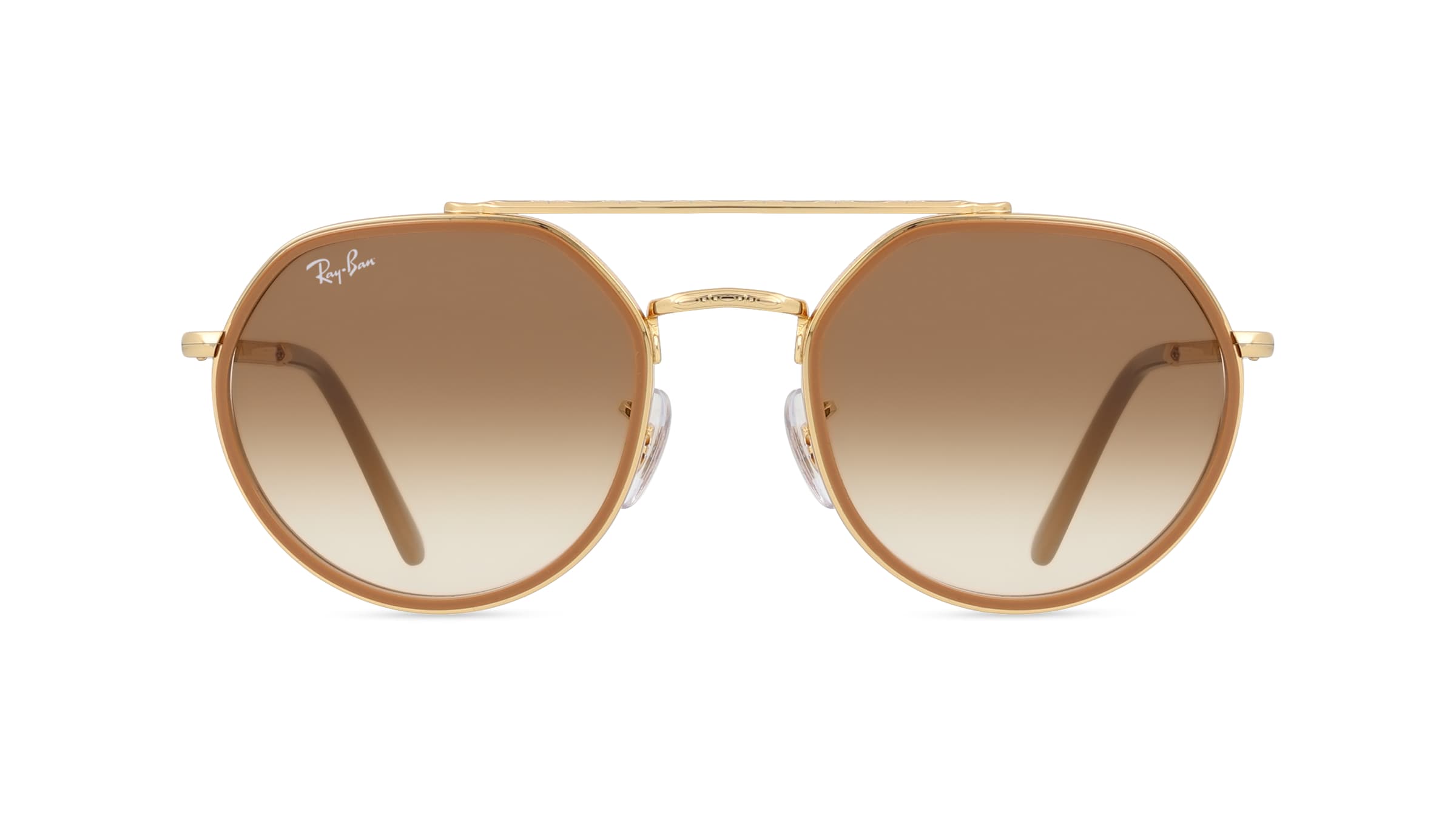 Ray-Ban RB3765 Unisex-Sonnenbrille Vollrand Eckig Metall-Gestell, gold