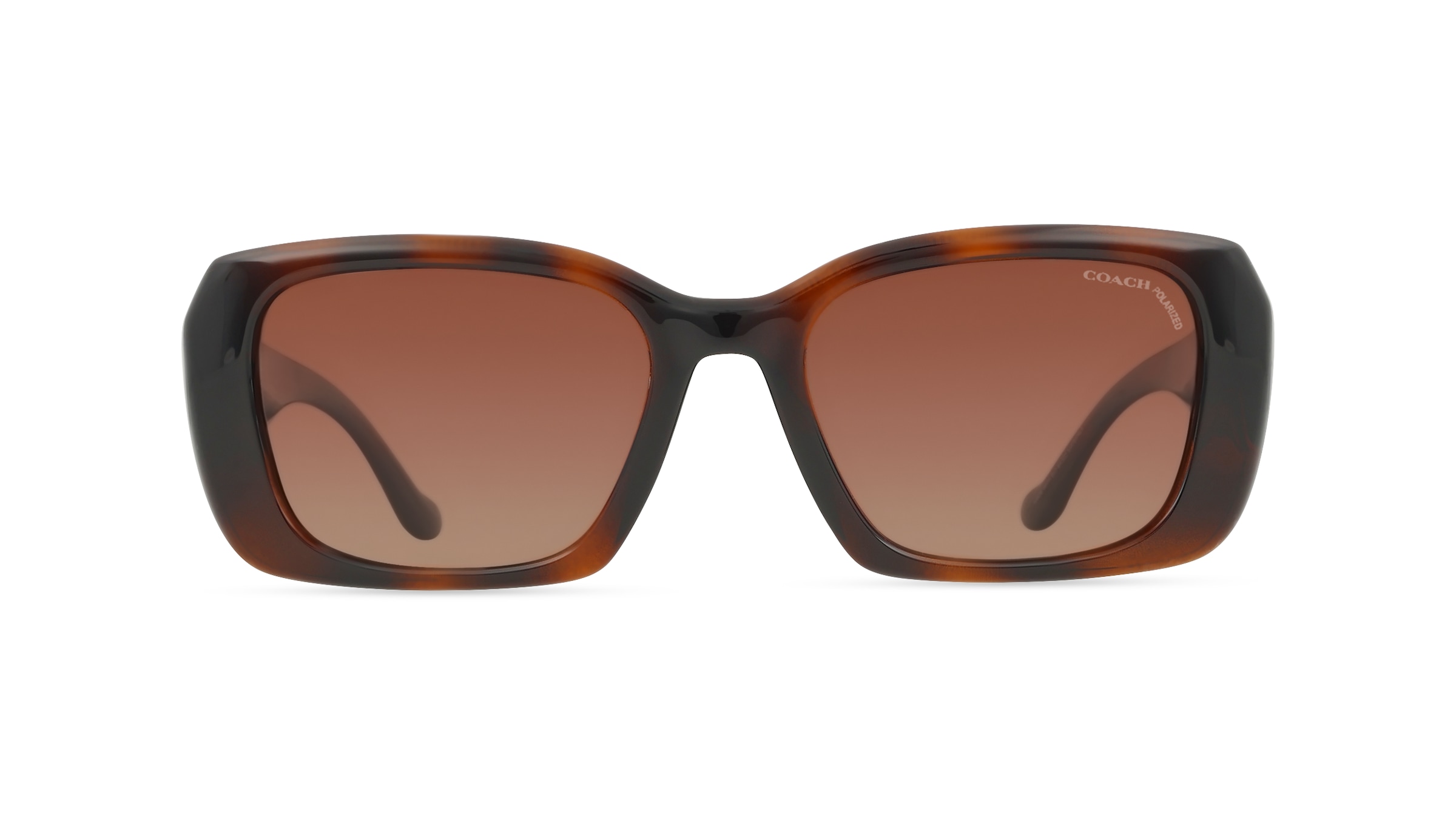 Coach 0HC8435U CBY82 Damen-Sonnenbrille Vollrand Quadratisch Kunststoff-Gestell, braun