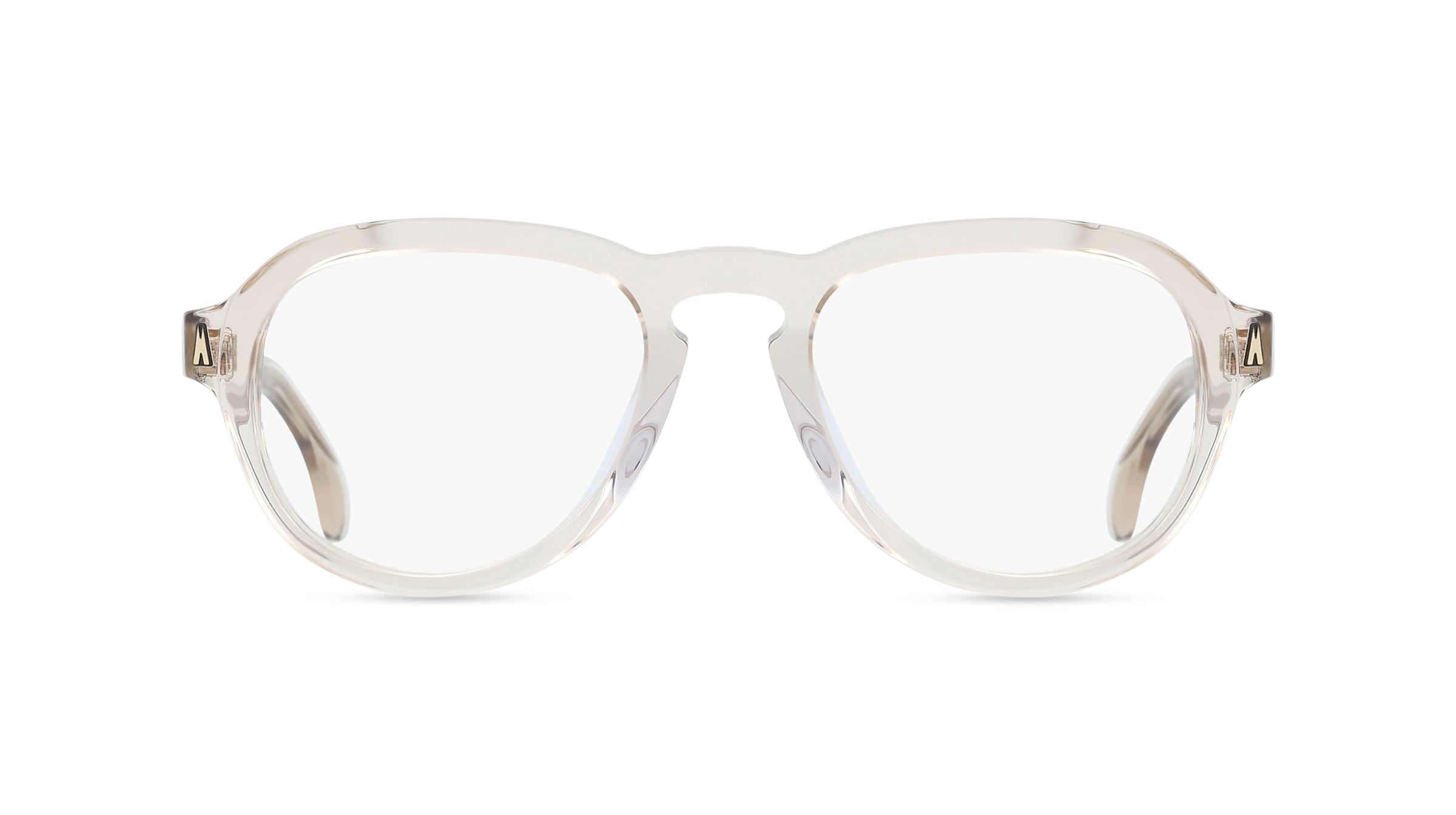 Moncler ME2009U Unisex-Brille inkl. Gläser Vollrand Pilot Acetat-Gestell 52/19/145, gelb