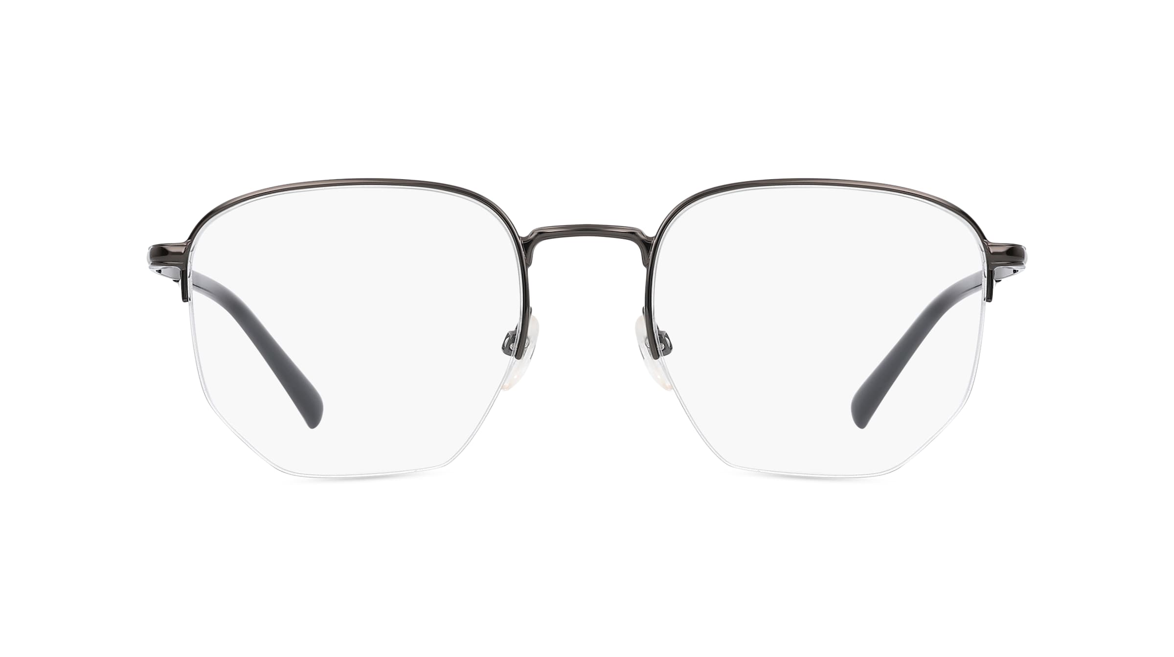 Fielmann MI 053 CL Herren-Brille inkl. Gläser Nylor Eckig Metall-Gestell 50mm/19mm/145mm, grau