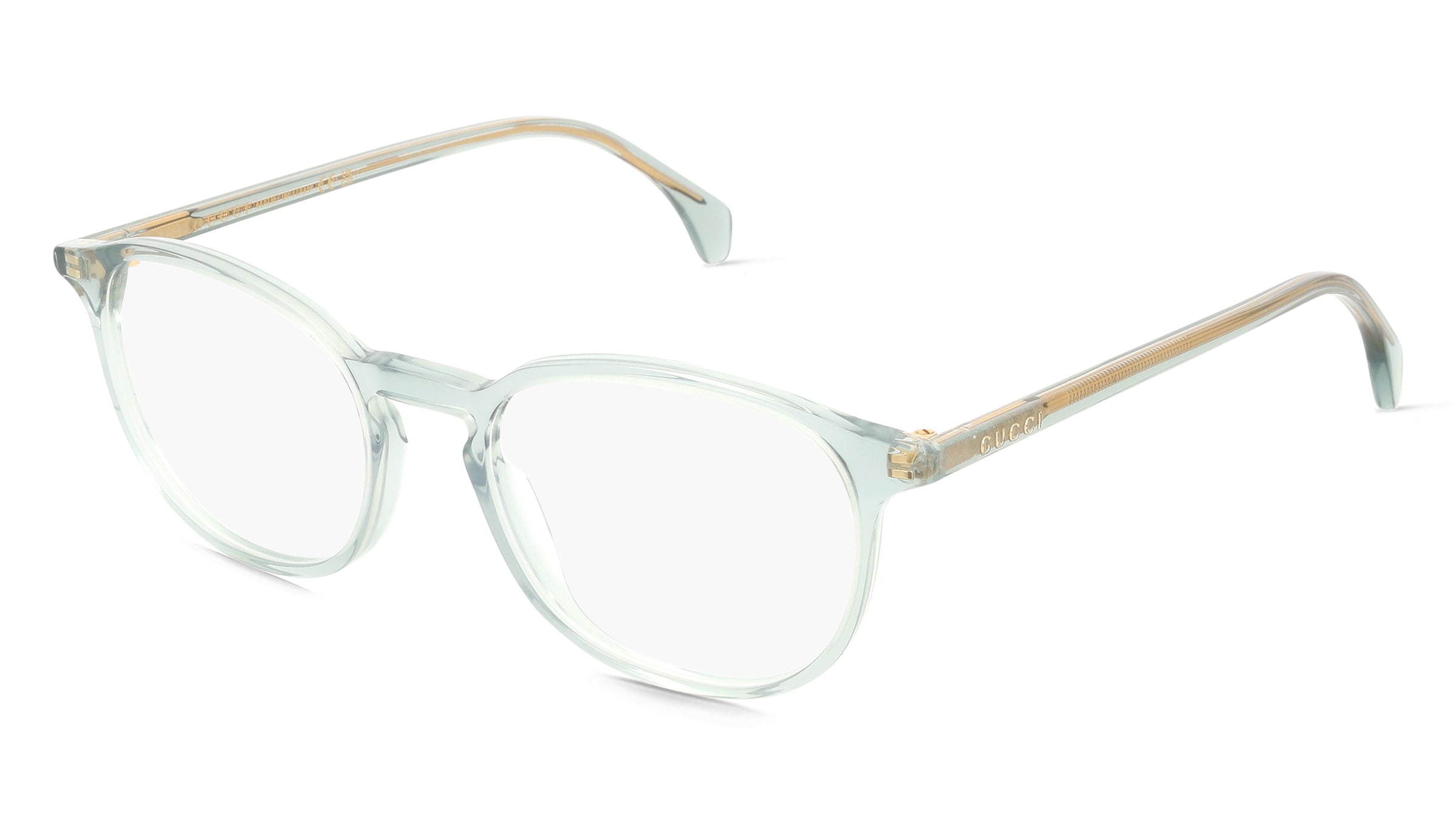 Gucci GG0551O Unisex-Brille inkl. Gläser Vollrand Panto Acetat-Gestell 50/19/145, Grau