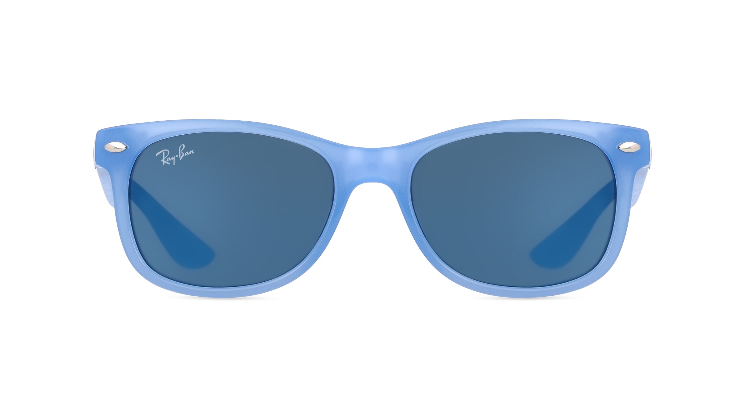 Ray-Ban Junior RJ9052S Jugend-Sonnenbrille Vollrand Eckig Kunststoff-Gestell, blau