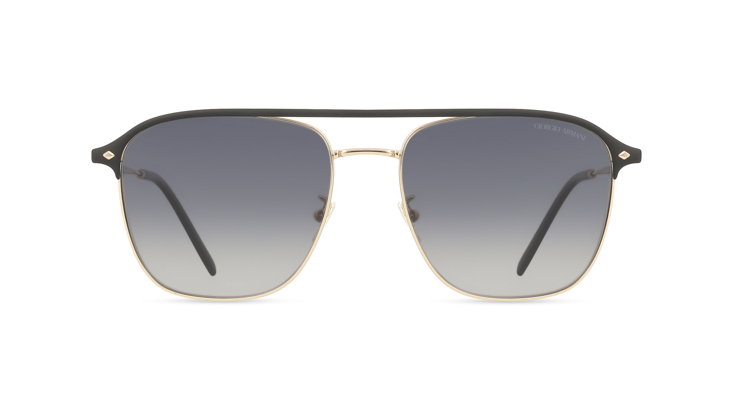 Giorgio Armani 0AR6154 Herren-Sonnenbrille Vollrand Quadratisch Edelstahl-Gestell, gold