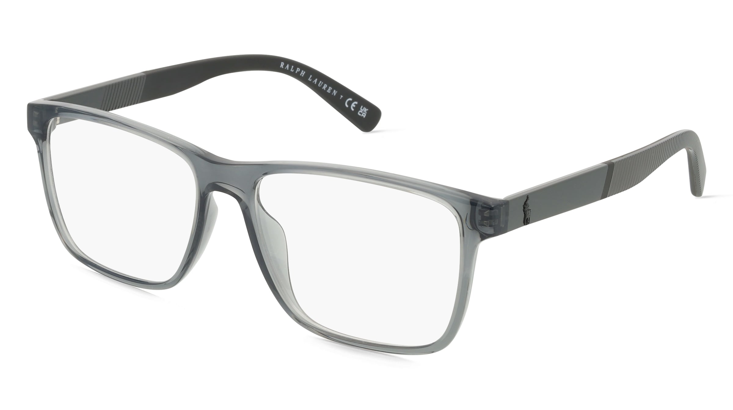Polo Ralph Lauren PH2257U Herren-Brille inkl. Gläser Vollrand Quadratisch Acetat-Gestell 55/16/145, Grau