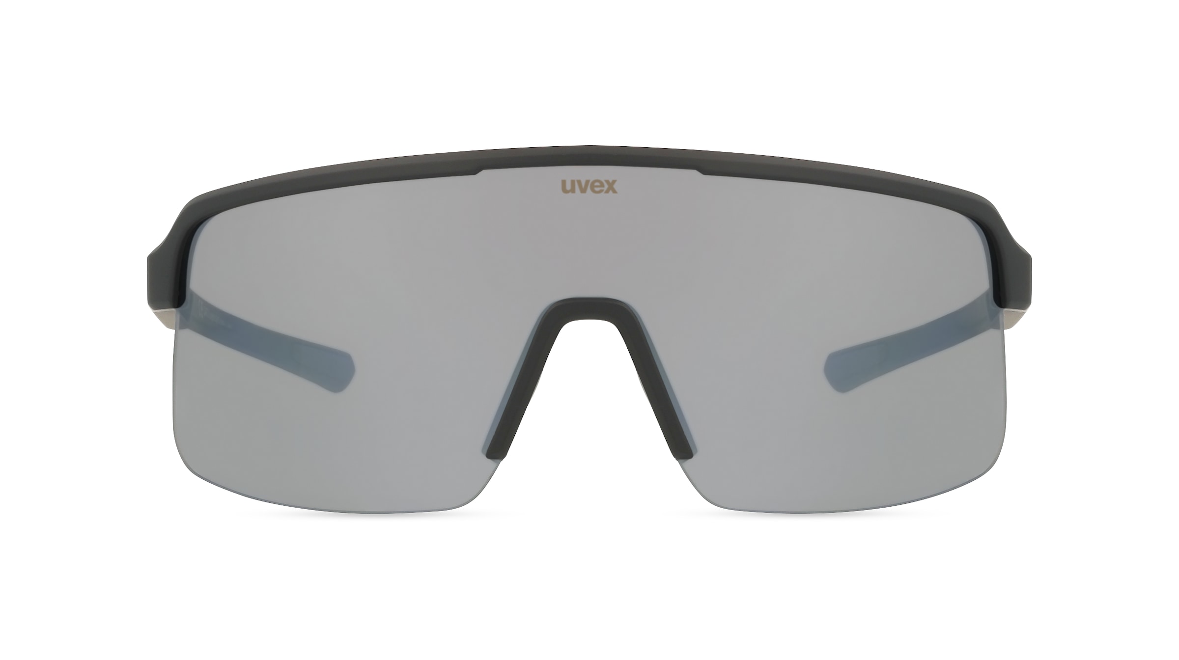 Uvex Sports S533095 dyrt Unisex-Sonnenbrille Halbrand Monoscheibe Kunststoff-Gestell, Schwarz