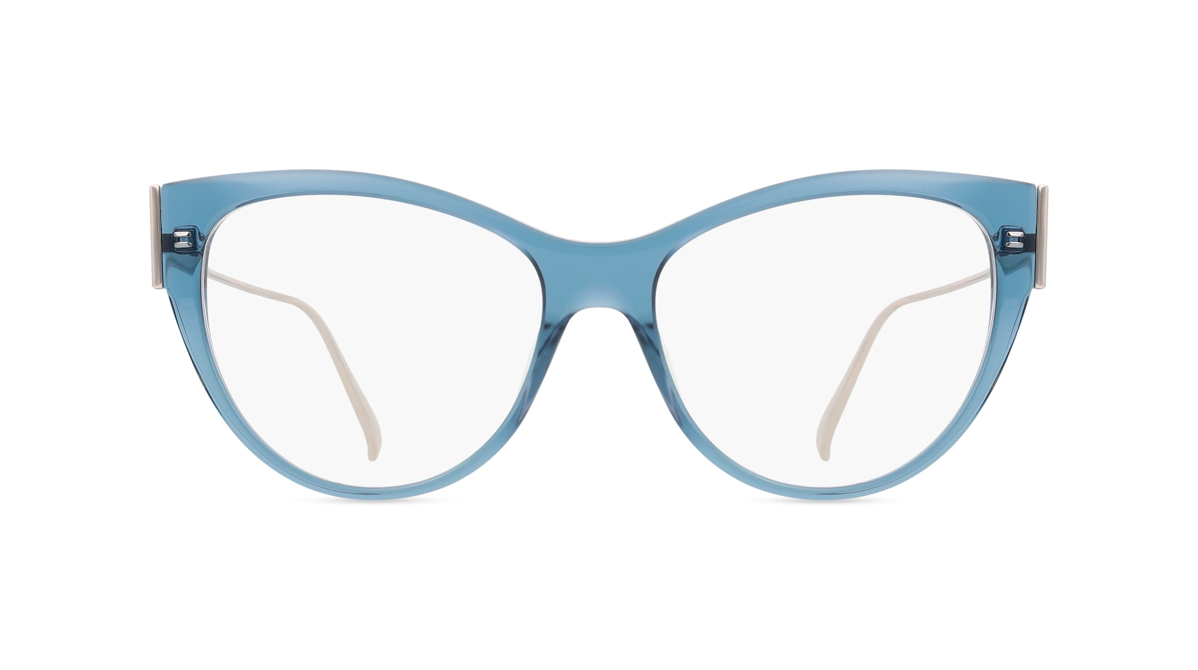 Tod's TO5258 Unisex-Brille inkl. Gläser Vollrand Cateye Kunststoff-Gestell 55mm/16mm/140mm, blau