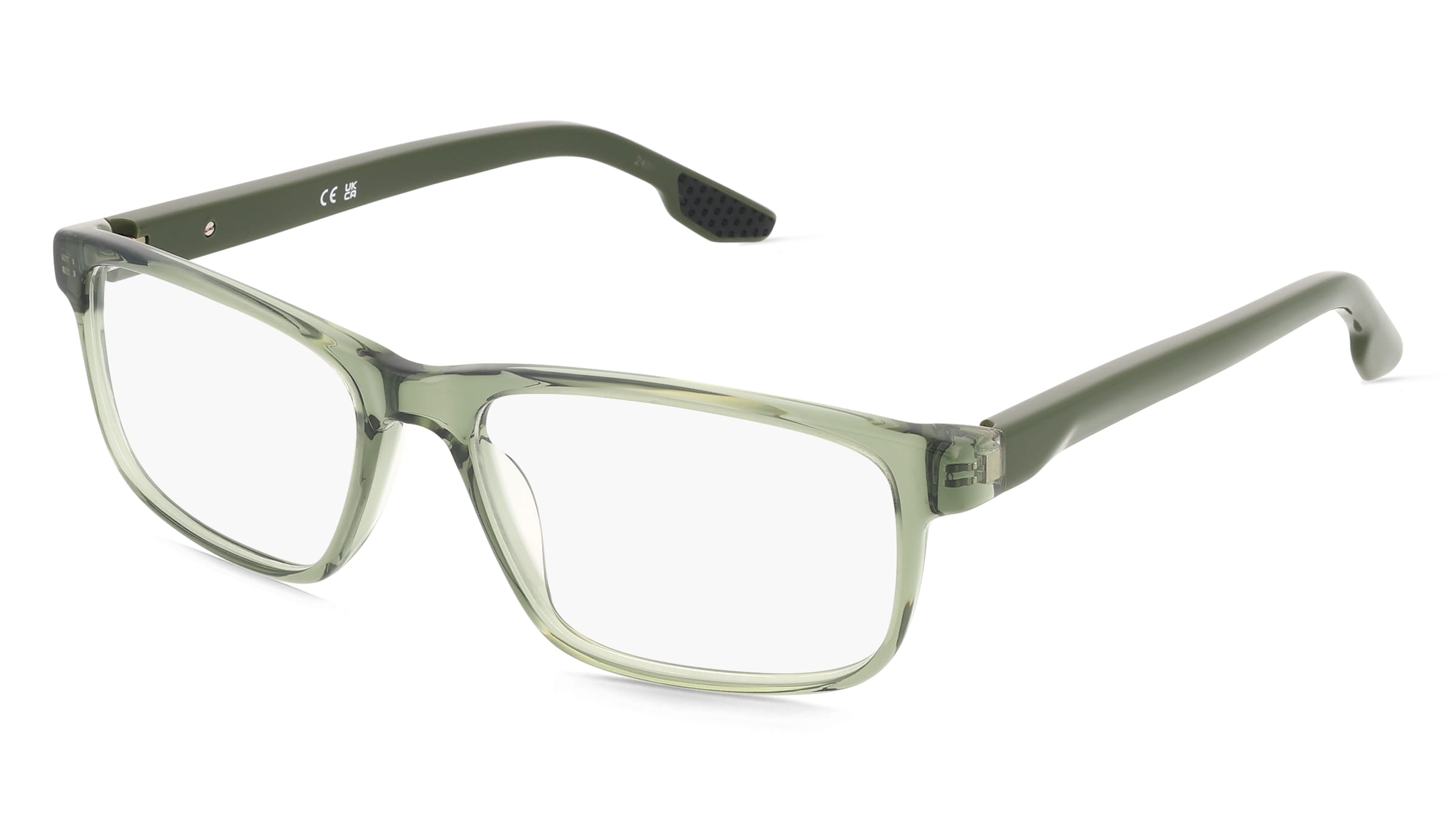 Nike 7170 Unisex-Brille inkl. Gläser Vollrand Quadratisch Acetat-Gestell 56/16/145, Grün