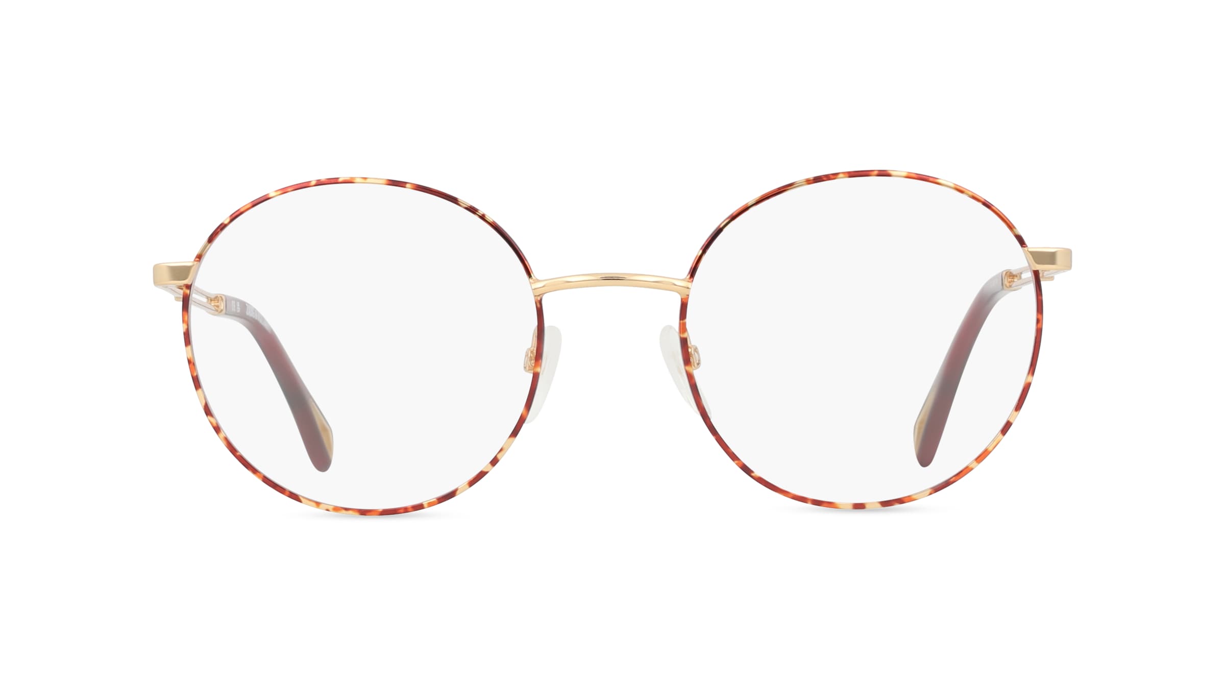 Zadig & Voltaire ZVVZV273 Unisex-Brille inkl. Gläser Vollrand Rund Metall-Gestell 51mm/20mm/140mm, pink