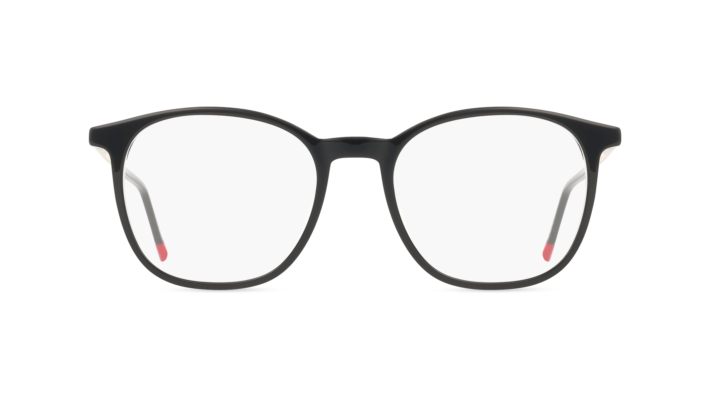 Hugo 108875 Damen-Brille inkl. Gläser Vollrand Eckig Acetat-Gestell 44mm/17mm/145mm, Schwarz