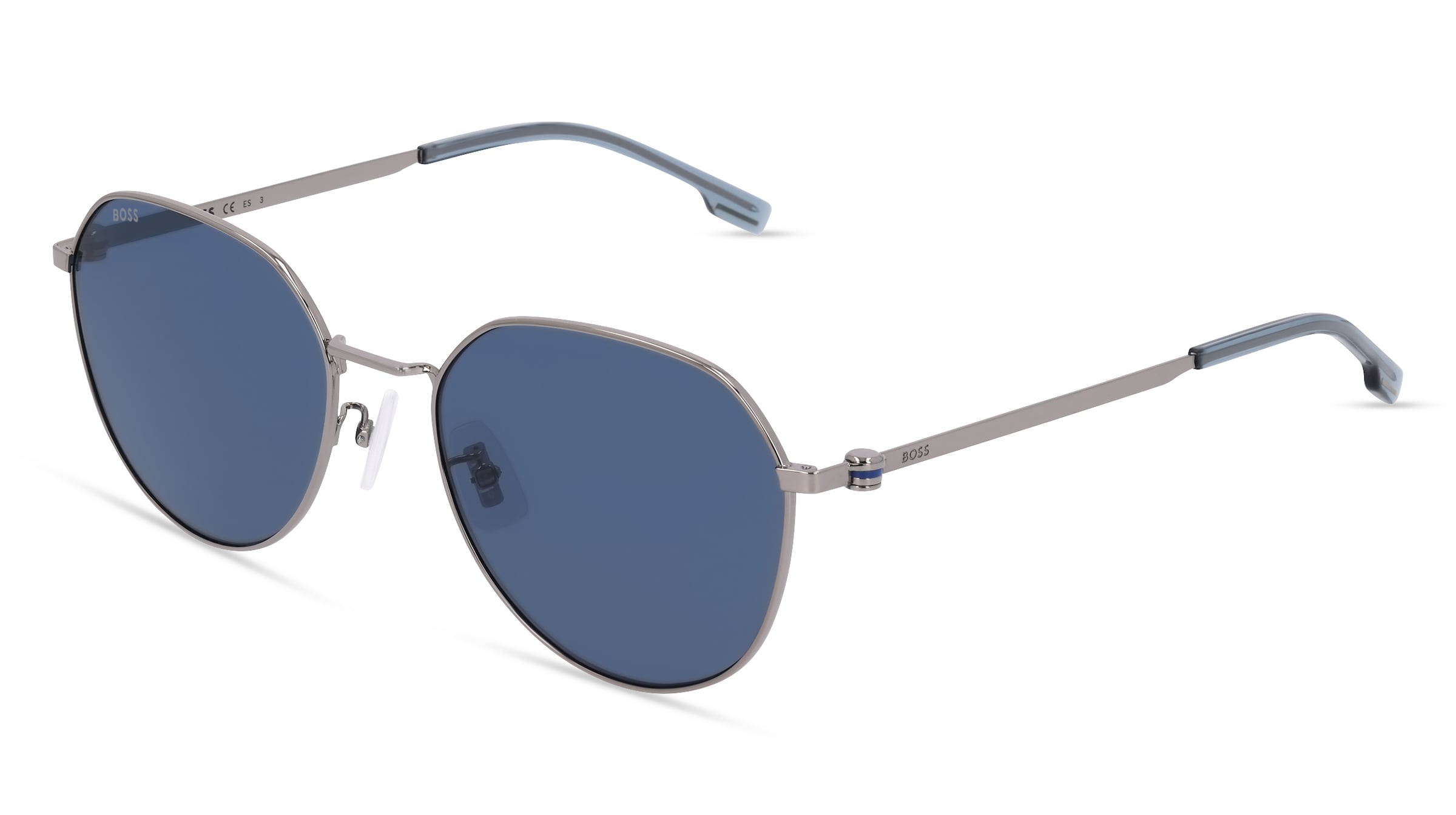 Boss 1471/F/SK Herren-Sonnenbrille Vollrand Panto Metall-Gestell, Grau