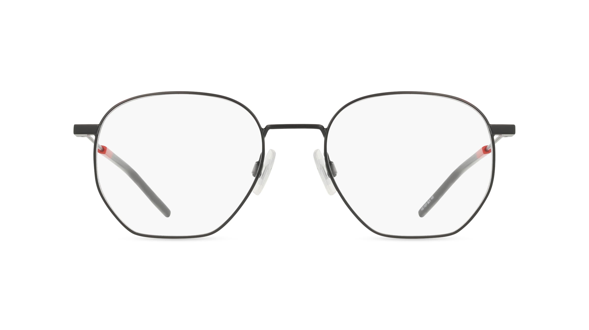 Hugo HG 1121 Herren-Brille inkl. Gläser Vollrand Achteckig Metall-Gestell 53mm/20mm/145mm, schwarz