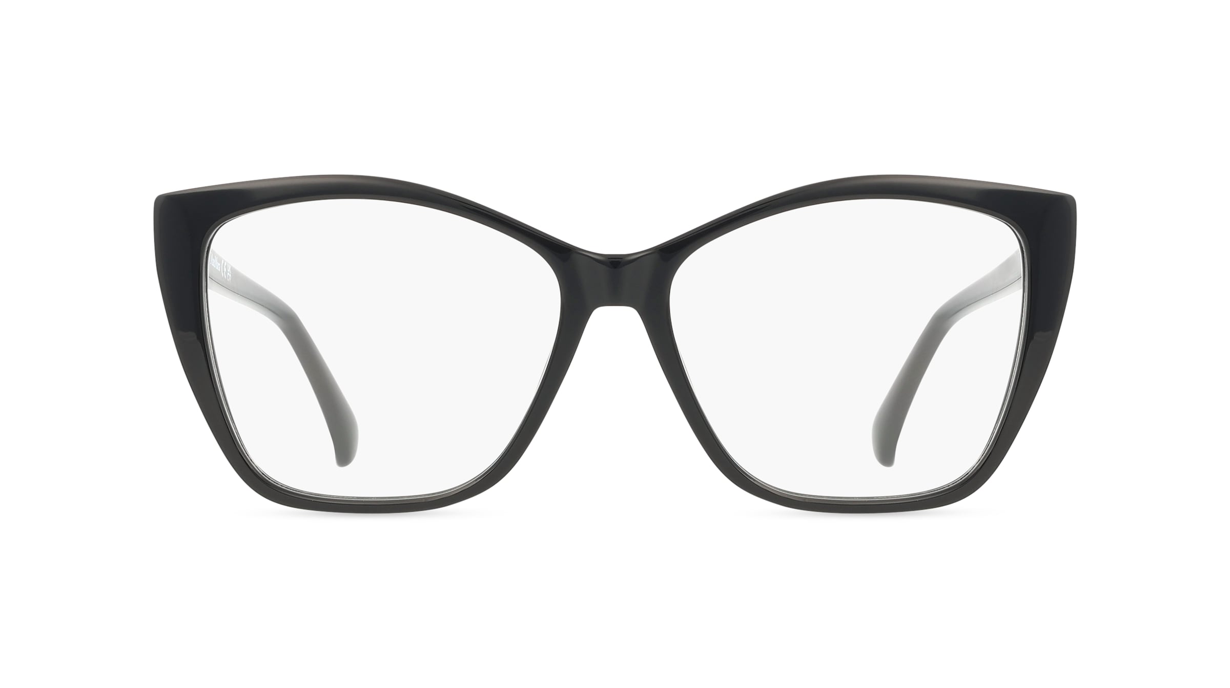 Max Mara MM5036 Damen-Brille inkl. Gläser Vollrand Eckig Acetat-Gestell 54mm/14mm/140mm, Schwarz