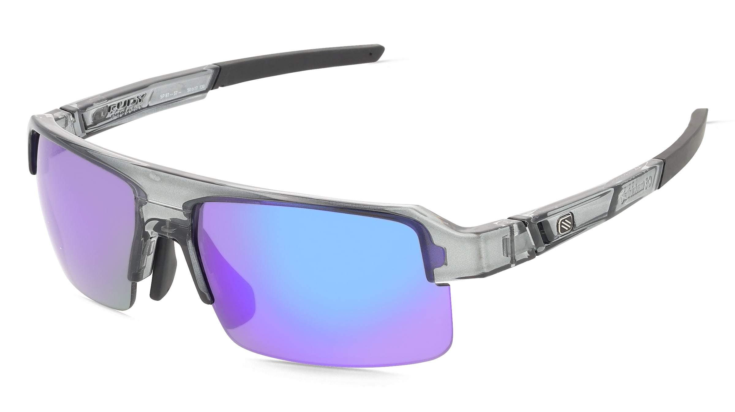 Rudy Project SP874257 SIRIUS Unisex-Sonnenbrille Halbrand Eckig Kunststoff-Gestell, Grau