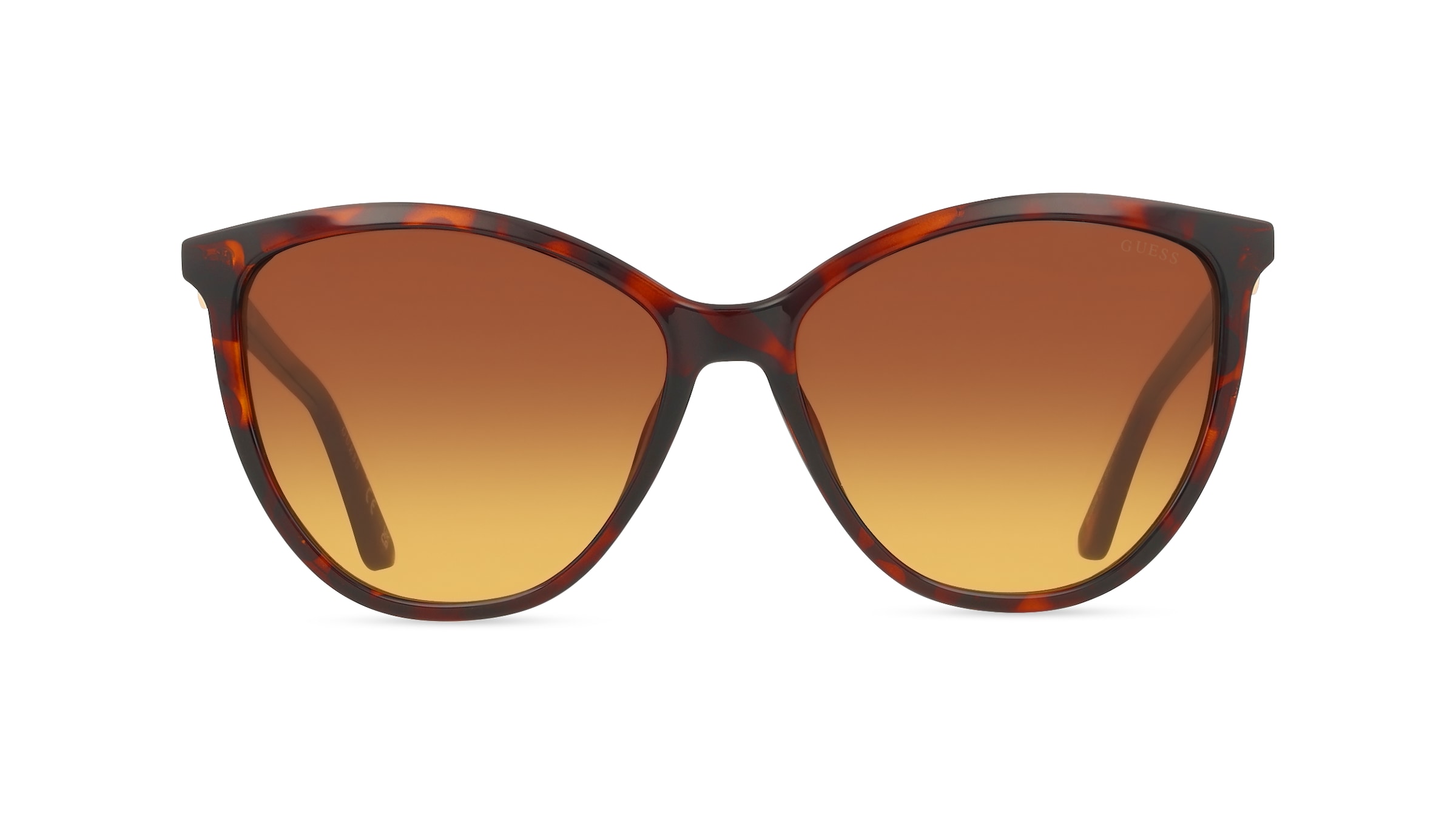Guess GU00256 Damen-Sonnenbrille Vollrand Cat Eye Kunststoff-Gestell, braun