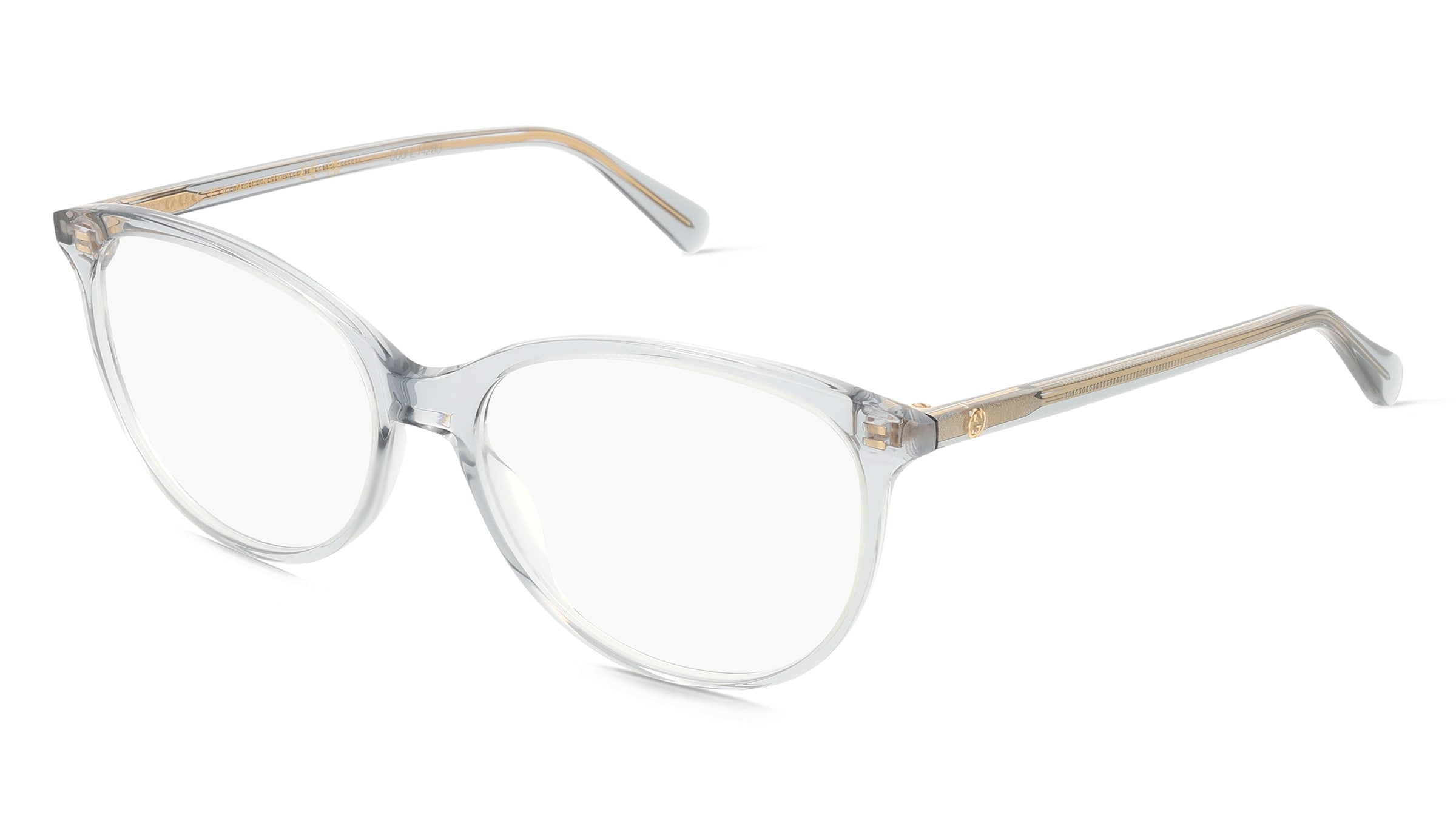 Gucci GG0550O Unisex-Brille inkl. Gläser Vollrand Cat Eye Acetat-Gestell 53/16/140, Blau