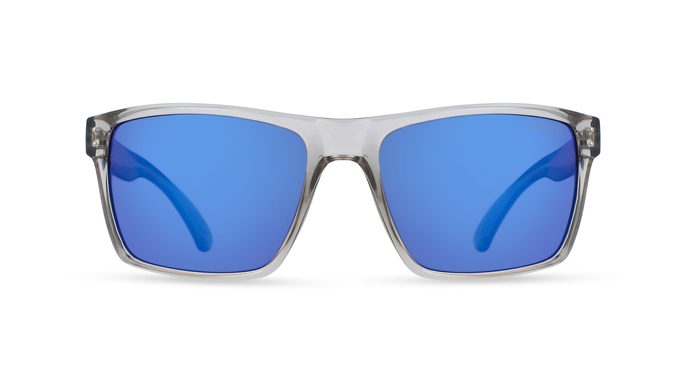 Thumbnail - Superdry KOBE Unisex-Sonnenbrille Vollrand Eckig Kunststoff-Gestell, grau